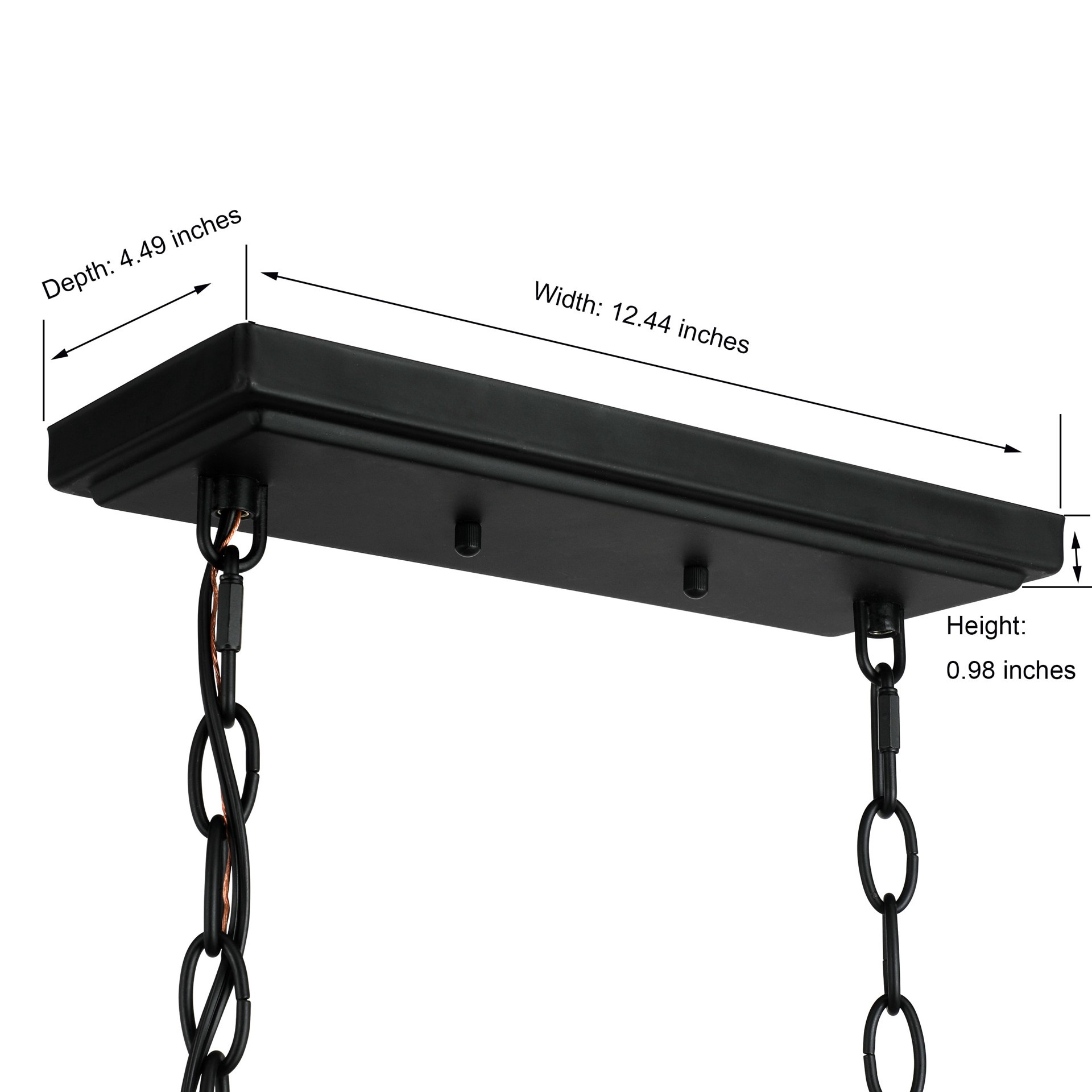 slide 4 of 6, allen + roth Adara 4 -Light Matte Black Canopy With Natural Rattan Shade Farmhouse Linear Large Hanging Pendant light, 1 ct