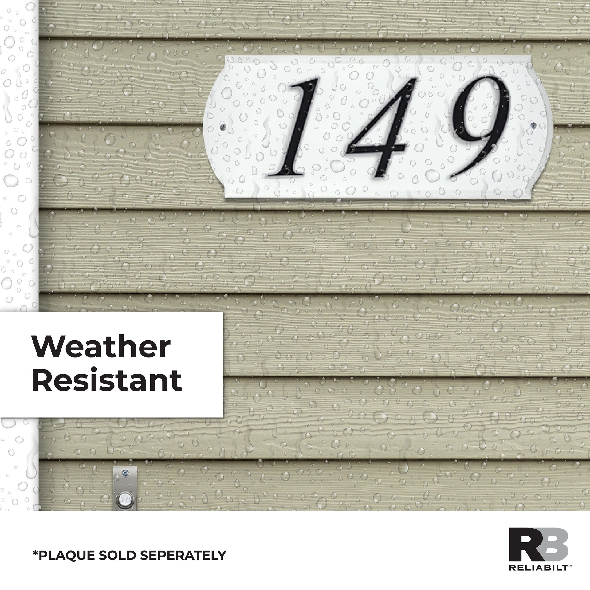 slide 6 of 6, RELIABILT 6-in Reflective Black Number 6, 1 ct