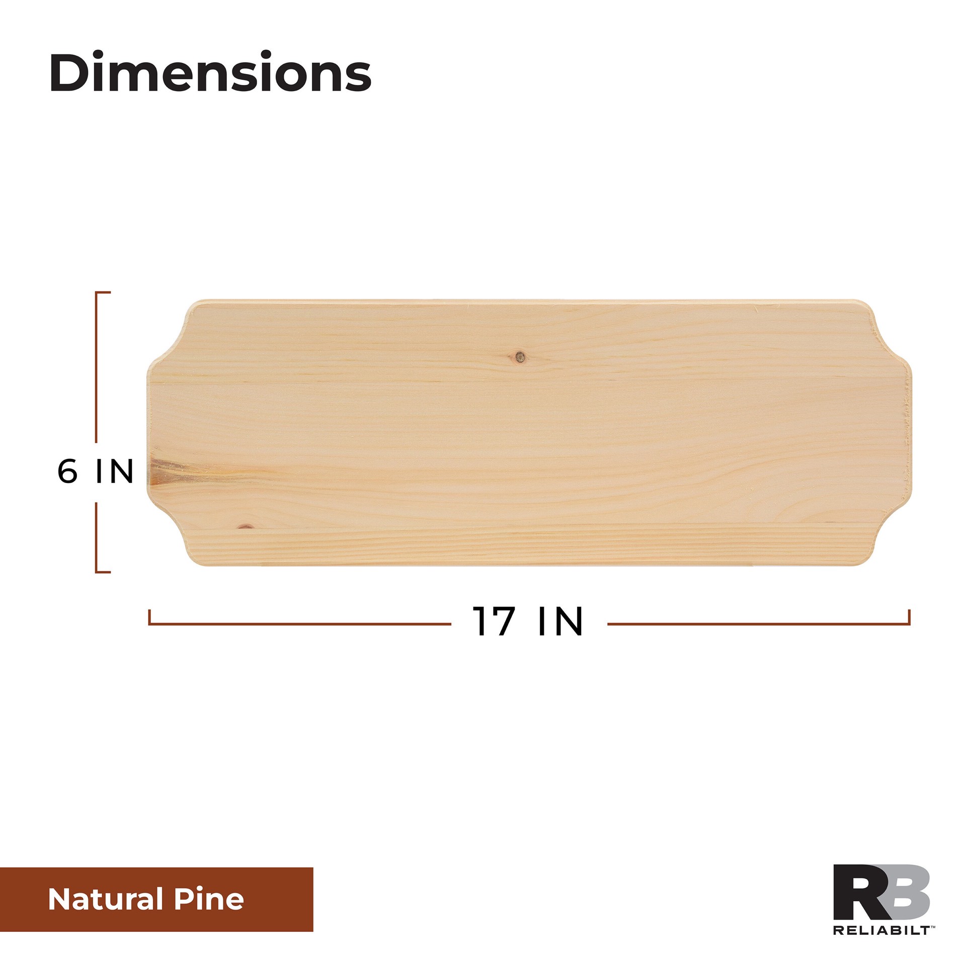 slide 2 of 6, RELIABILT 6-in H x 17-in W Brown Wood Address plaque, 1 ct