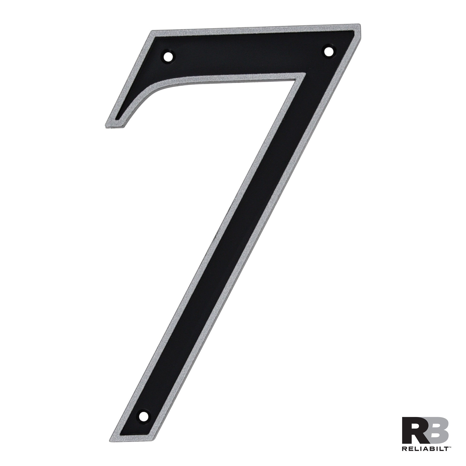 slide 3 of 6, RELIABILT 6-in Reflective Black Number 7, 1 ct