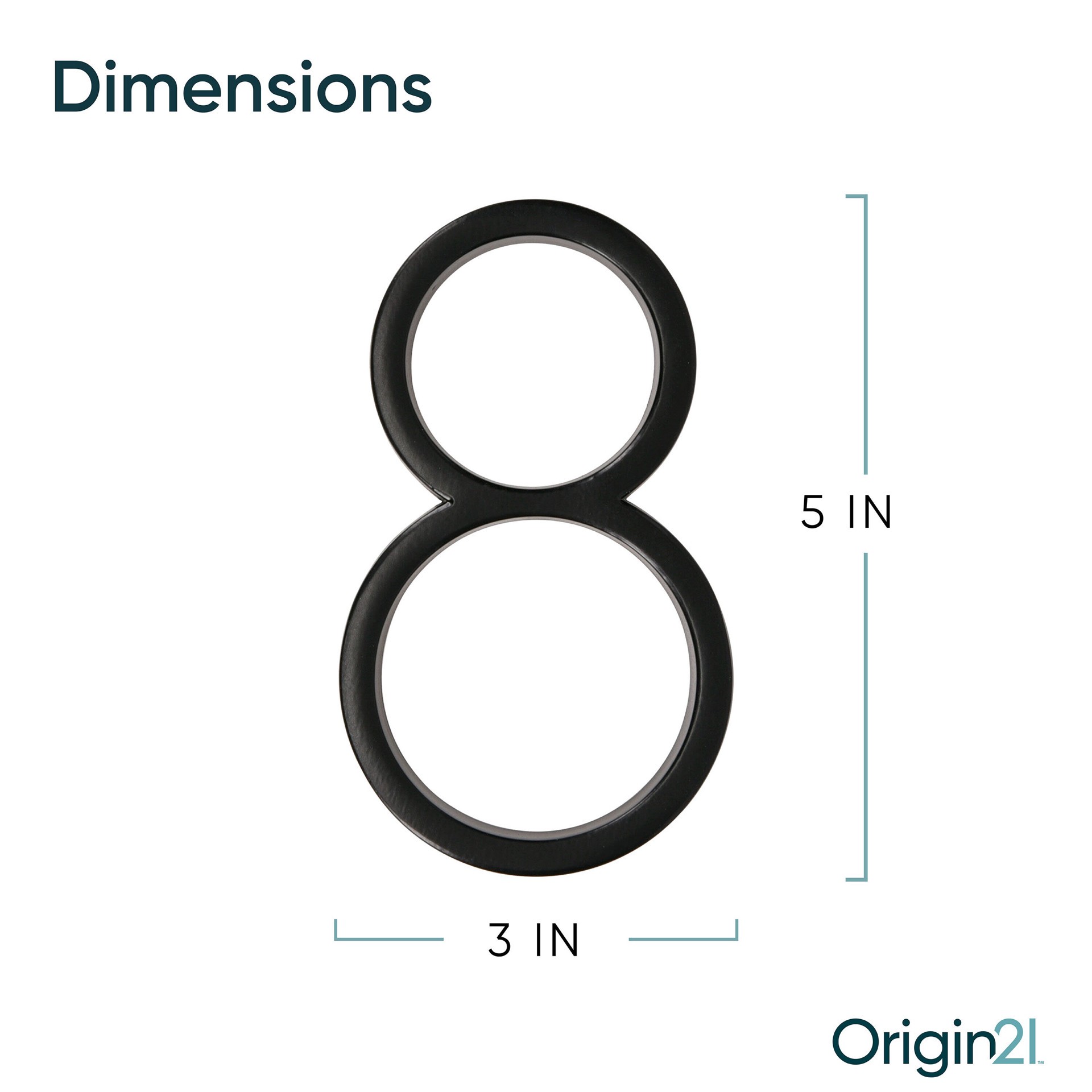 slide 3 of 6, Origin 21 Axel Park 5-in Black Number 8, 1 ct
