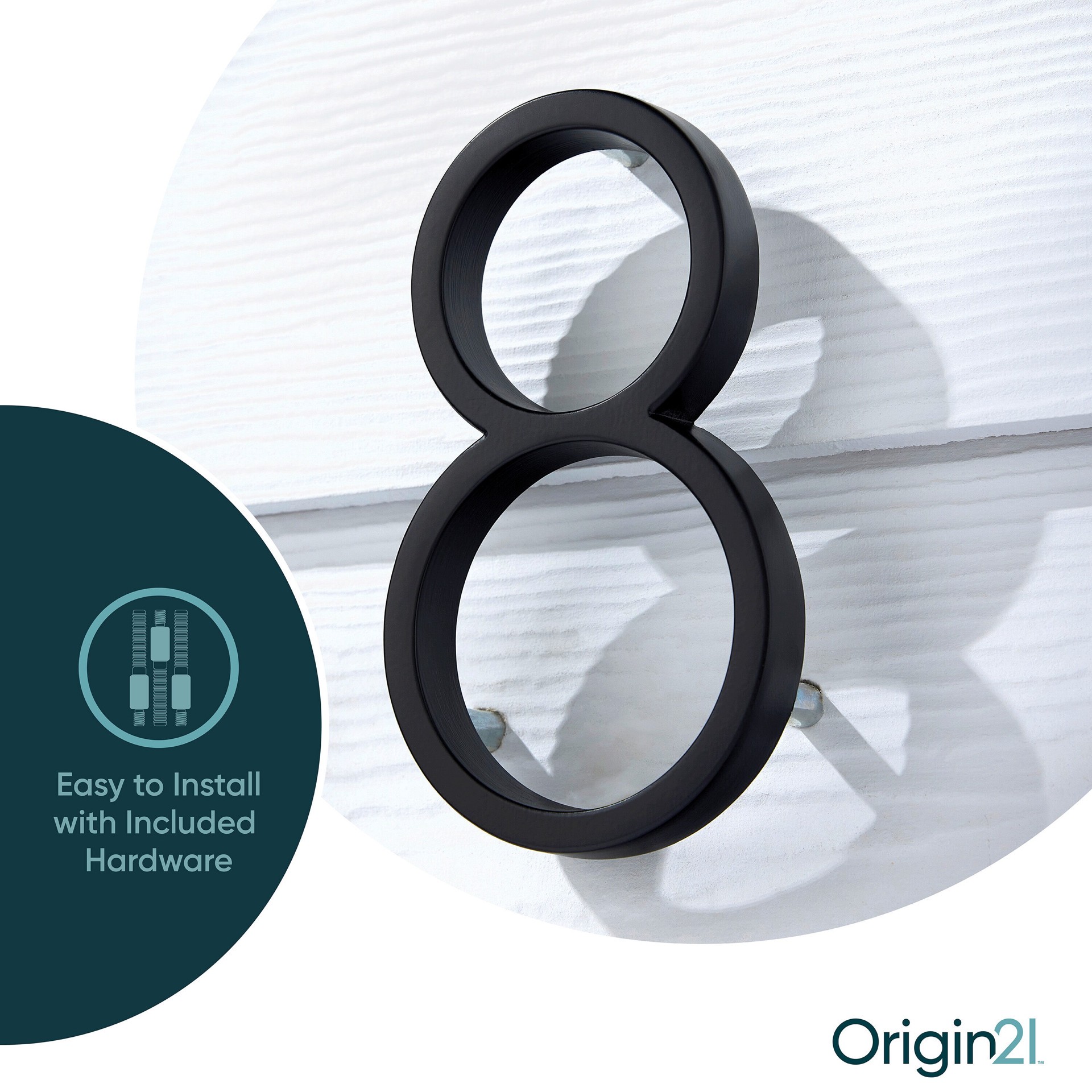 slide 4 of 6, Origin 21 Axel Park 5-in Black Number 8, 1 ct