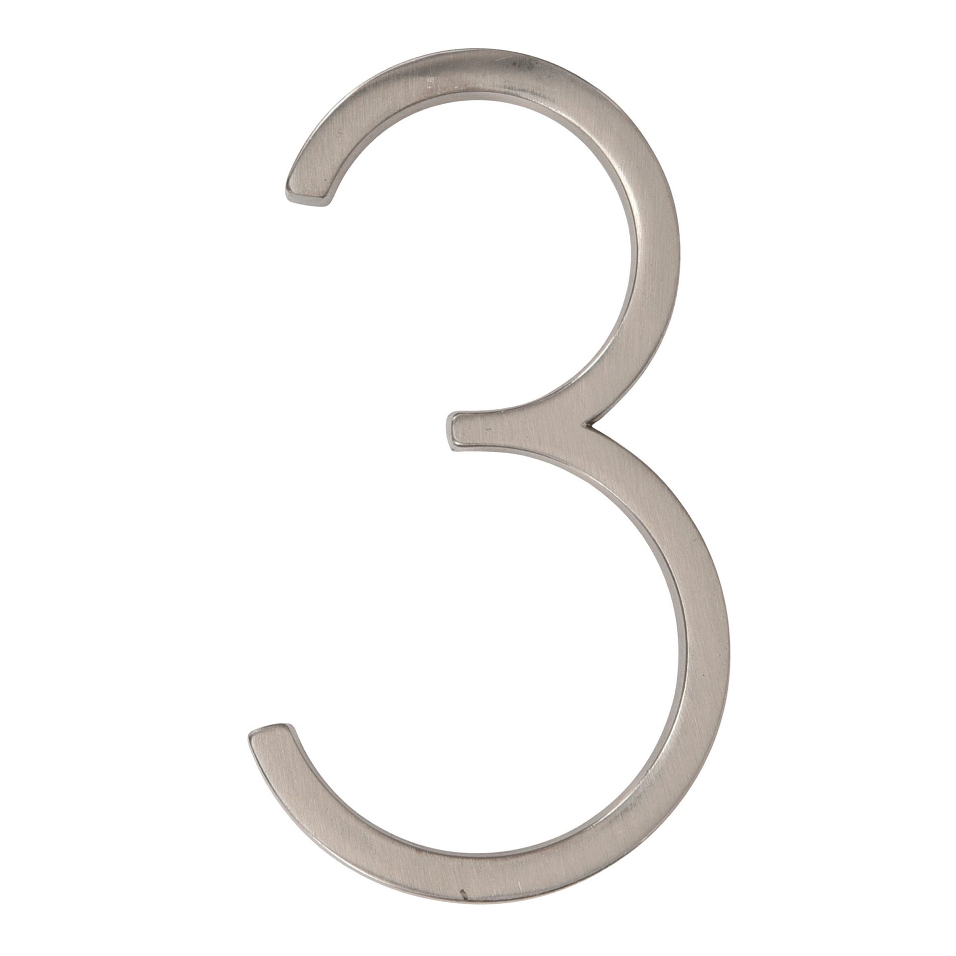 slide 2 of 6, Origin 21 Axel Park 5-in Satin Nickel Number 3, 1 ct