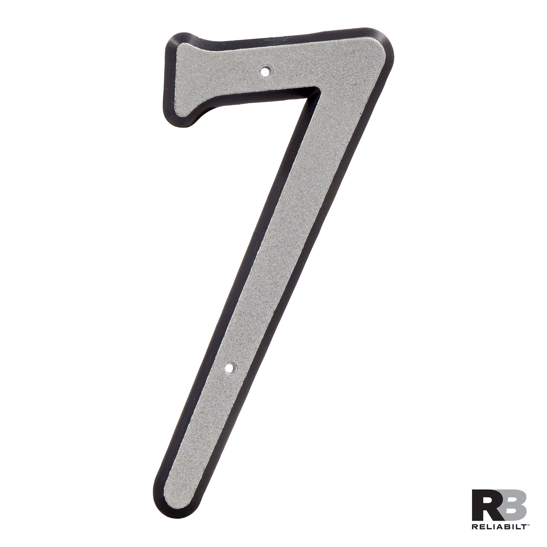 slide 3 of 6, RELIABILT 4-in Reflective Silver Number 7, 1 ct