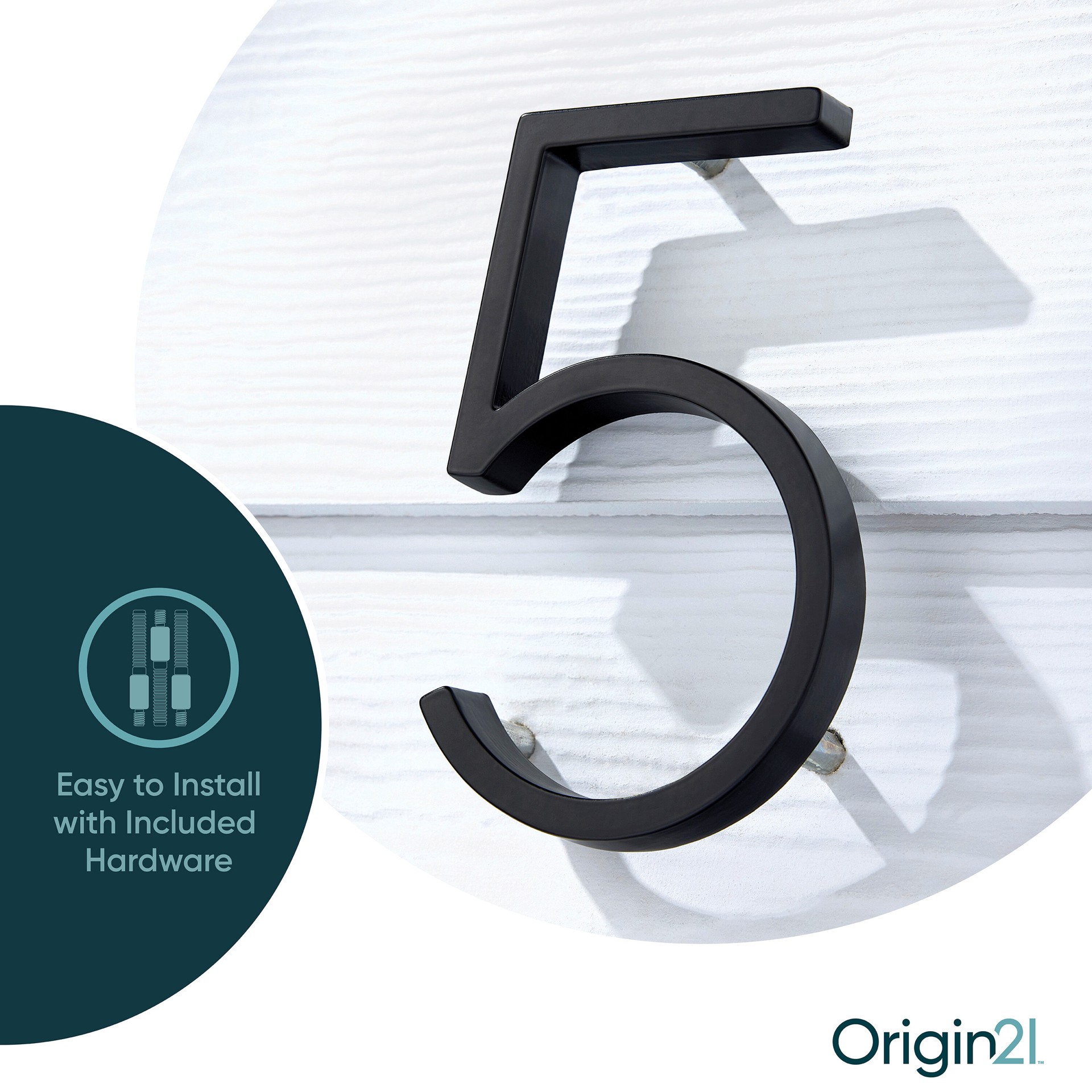 slide 4 of 6, Origin 21 Axel Park 5-in Black Number 5, 1 ct