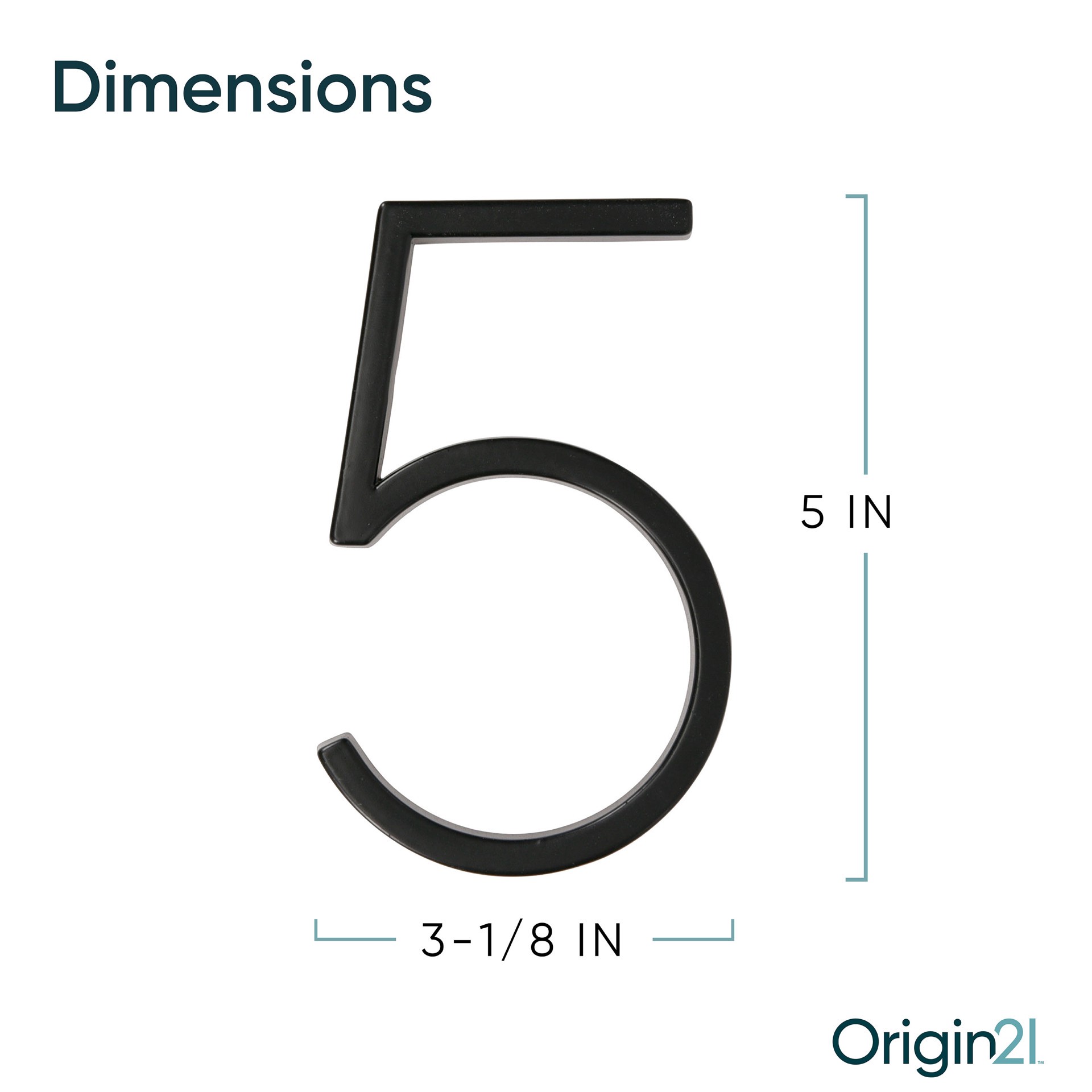 slide 3 of 6, Origin 21 Axel Park 5-in Black Number 5, 1 ct