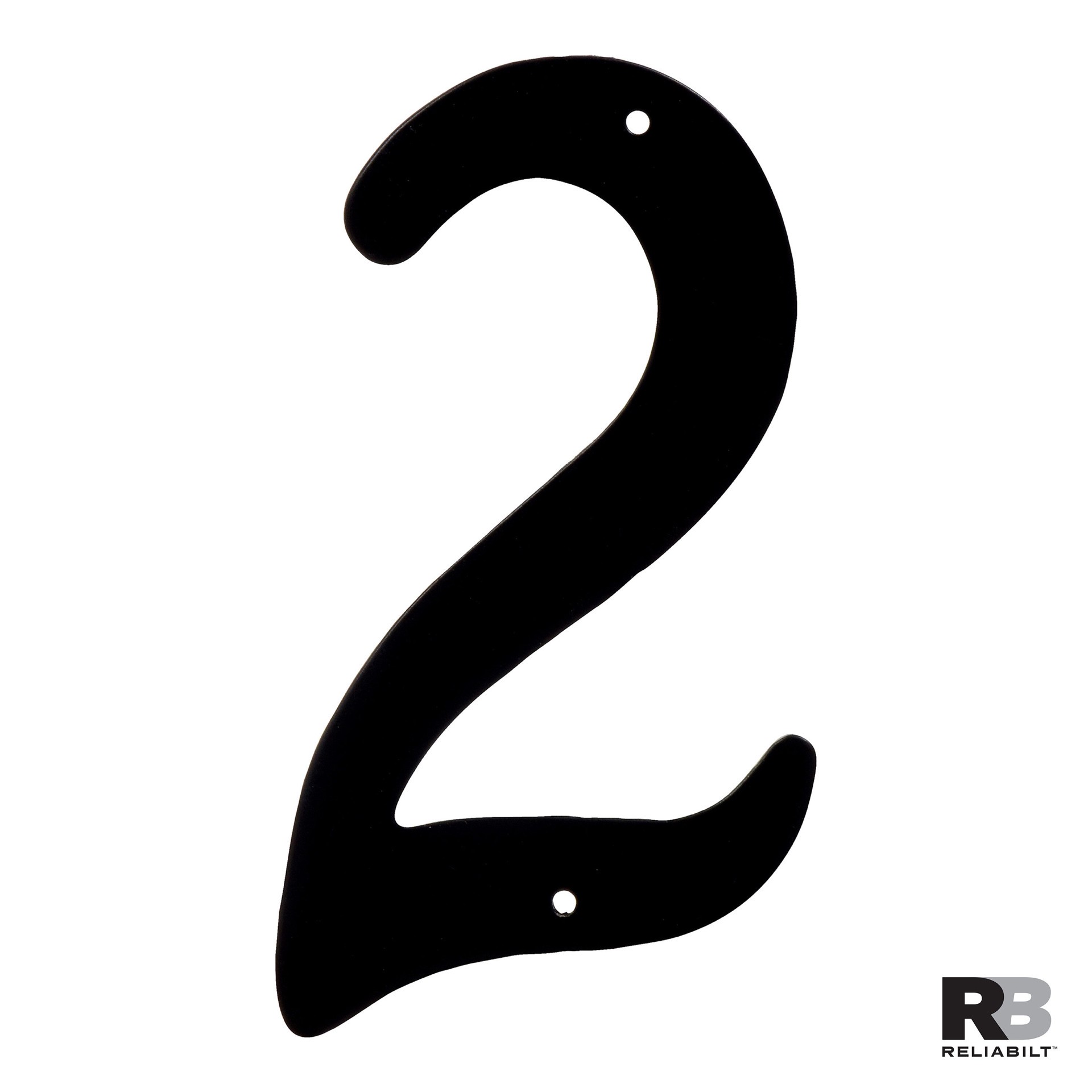 slide 3 of 6, RELIABILT 4-in Black Number 2, 1 ct