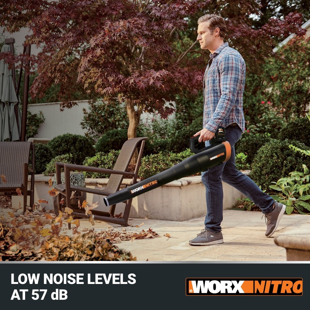slide 3 of 6, WORX Nitro Power Share 40-volt Cordless Battery String Trimmer and Leaf Blower and 4 Ah (Battery Included) (Charger Included), 1 ct
