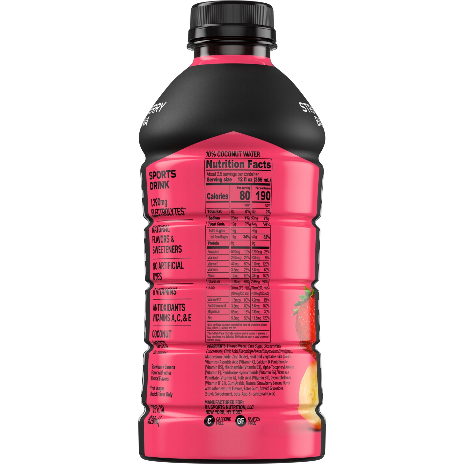 slide 2 of 4, Body Armor 28-fl oz Strawberry Banana, 1 ct