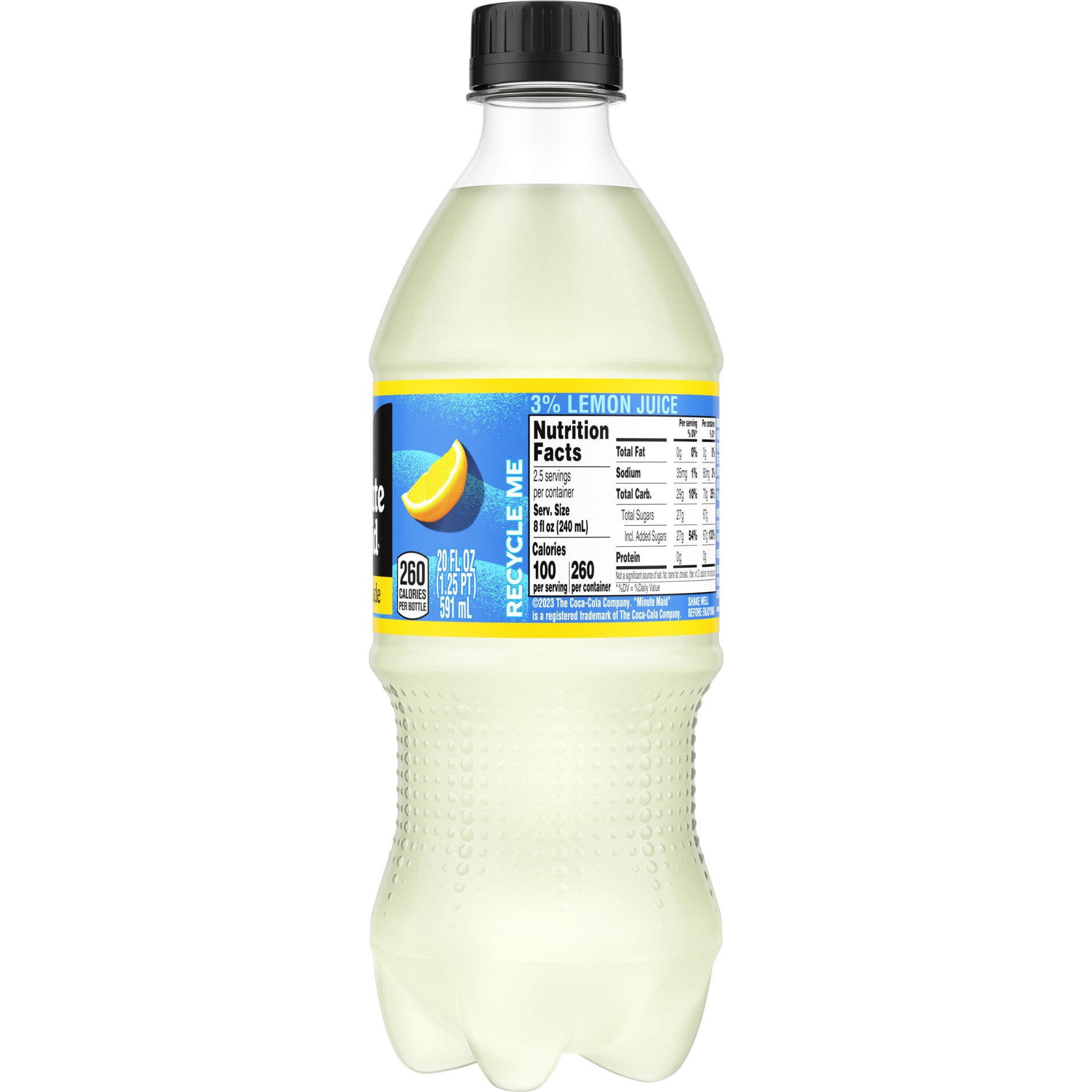 slide 2 of 4, Minute Maid 20 - fl oz Lemonade Soft Drink, 1 ct