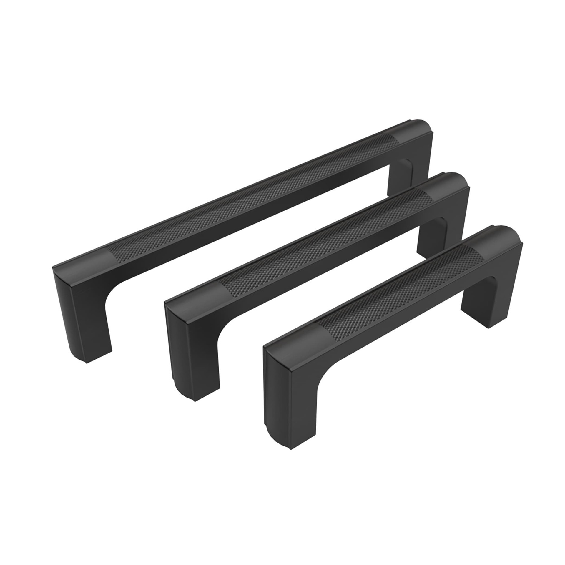 slide 5 of 6, Origin 21 Bryna 3-3/4-in , 96mm Center to Center Matte Black Rectangular Bar Drawer Pull, 1 ct