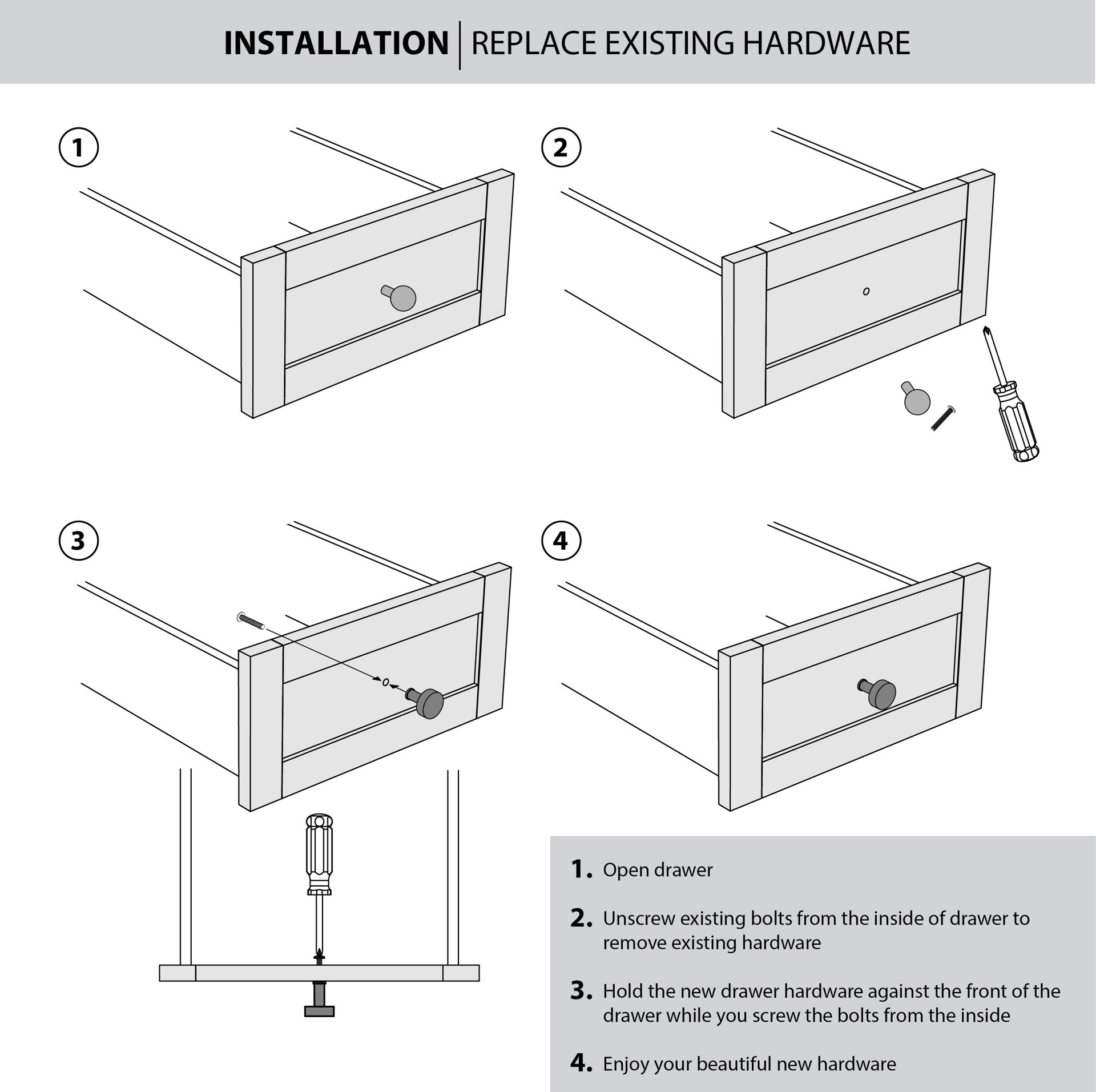 slide 4 of 6, allen + roth Camren 1-1/4-in Satin Nickel Square Traditional Cabinet Knob, 1 ct