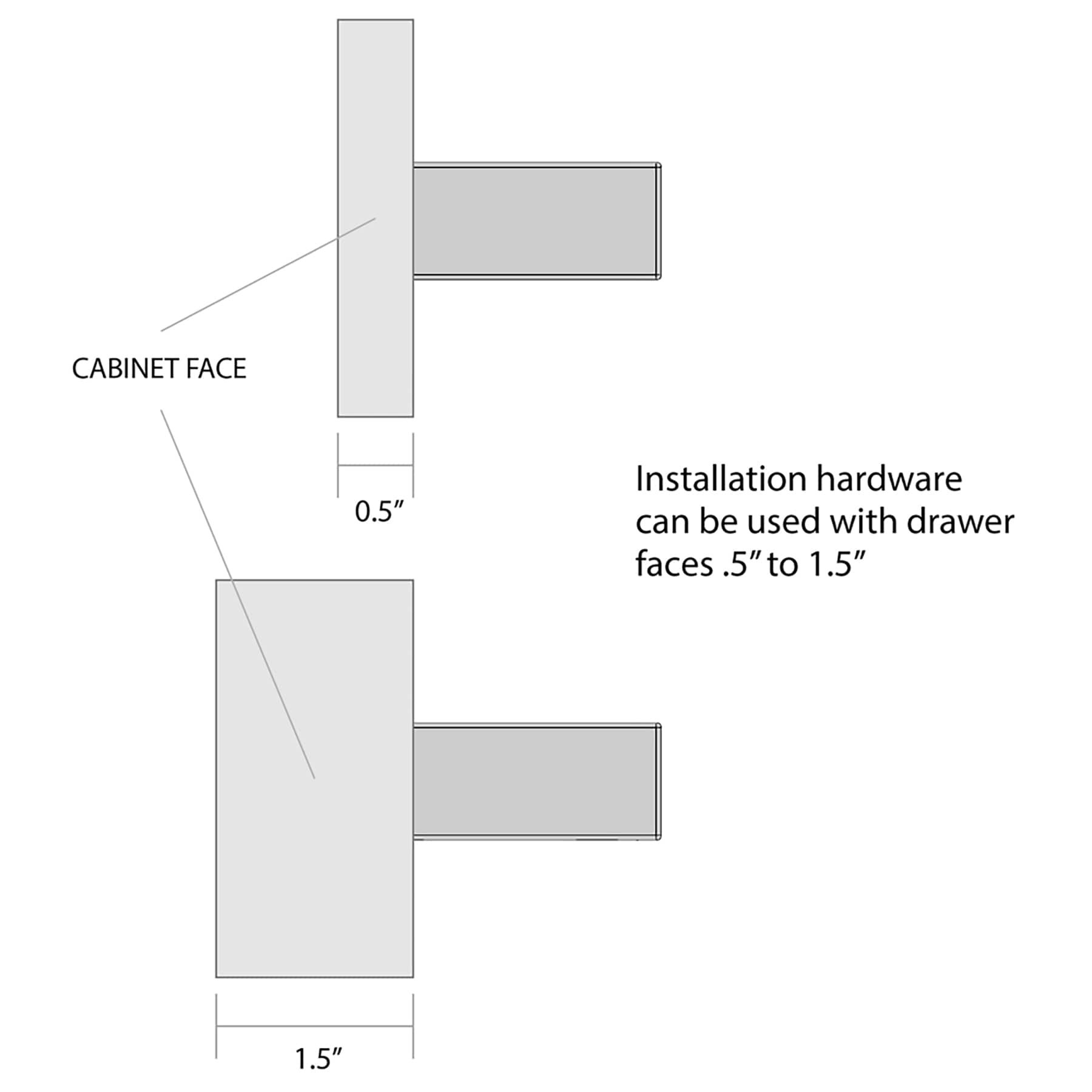 slide 3 of 6, allen + roth Lowder 3-3/4-in , 96mm Center to Center Brushed Gold Rectangular Bar Drawer Pull, 1 ct