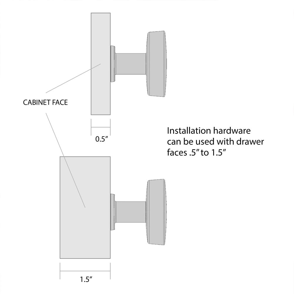 slide 3 of 6, allen + roth Hadley 1-1/4-in Brushed Gold Round Transitional Cabinet Knob, 1 ct