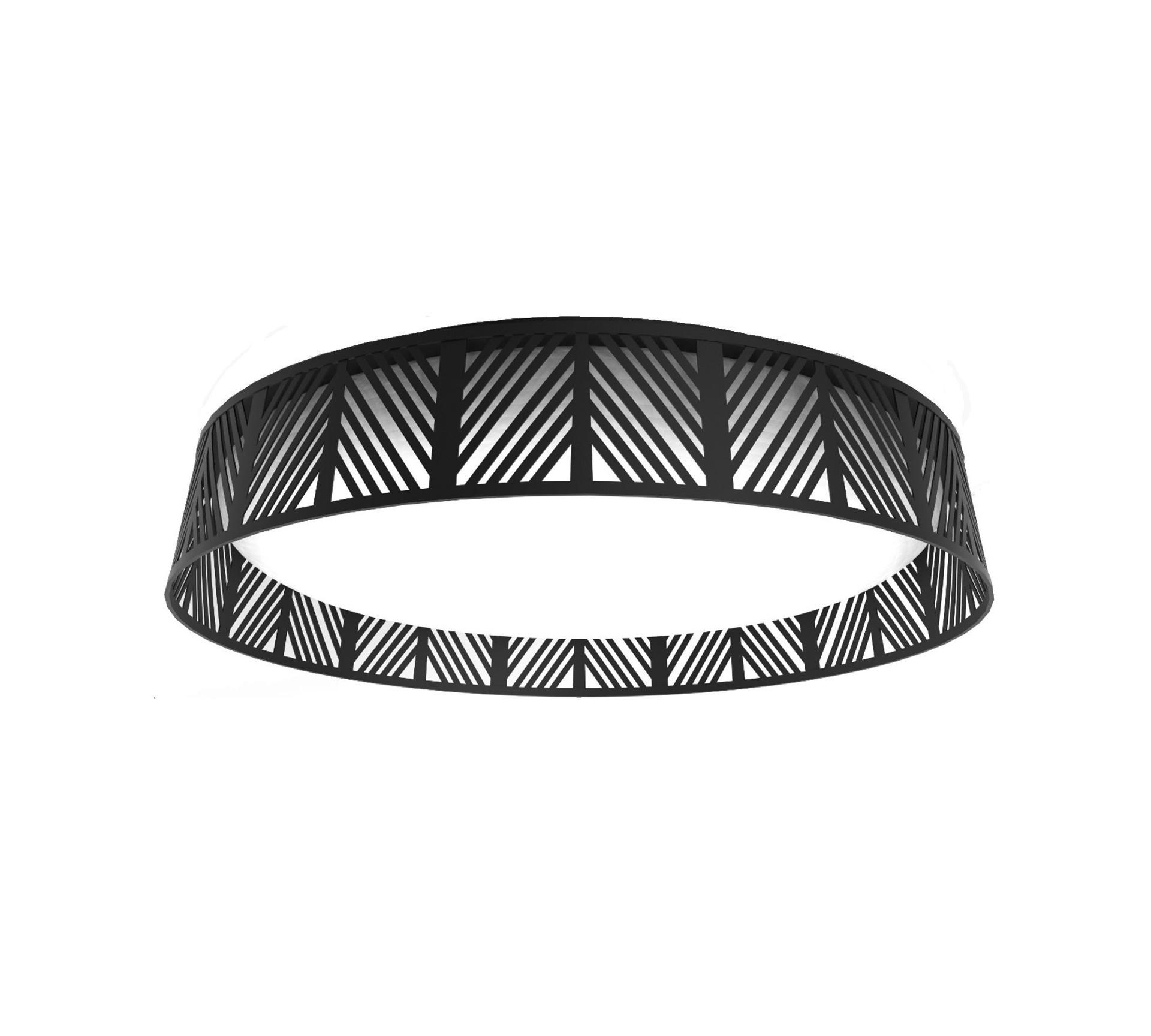 slide 1 of 6, allen + roth Makia 5 CCT 1 -Light 17.5-in Matte Black Integrated LED Flush Mount Light, 1 ct