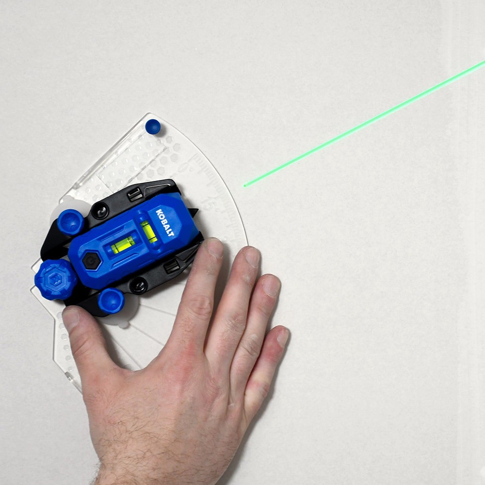 slide 2 of 6, Kobalt Multi-surface Green 20-ft Indoor Line Generator Laser Level with Line Beam, 1 ct