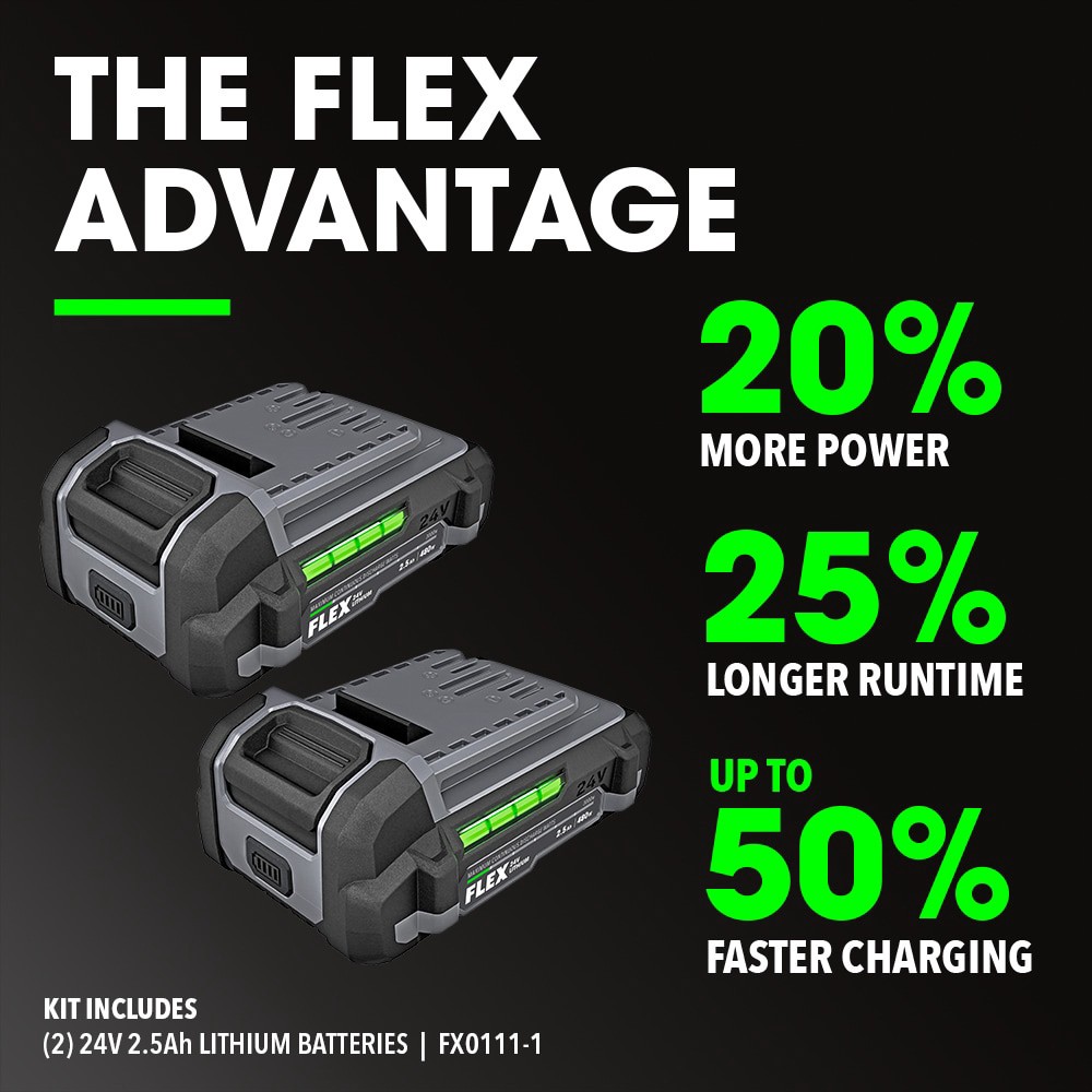 slide 2 of 6, FLEX COMPACT 24-volt 2-Tool Brushless Power Tool Combo Kit with Soft Case (2-Batteries Included and Charger Included), 1 ct