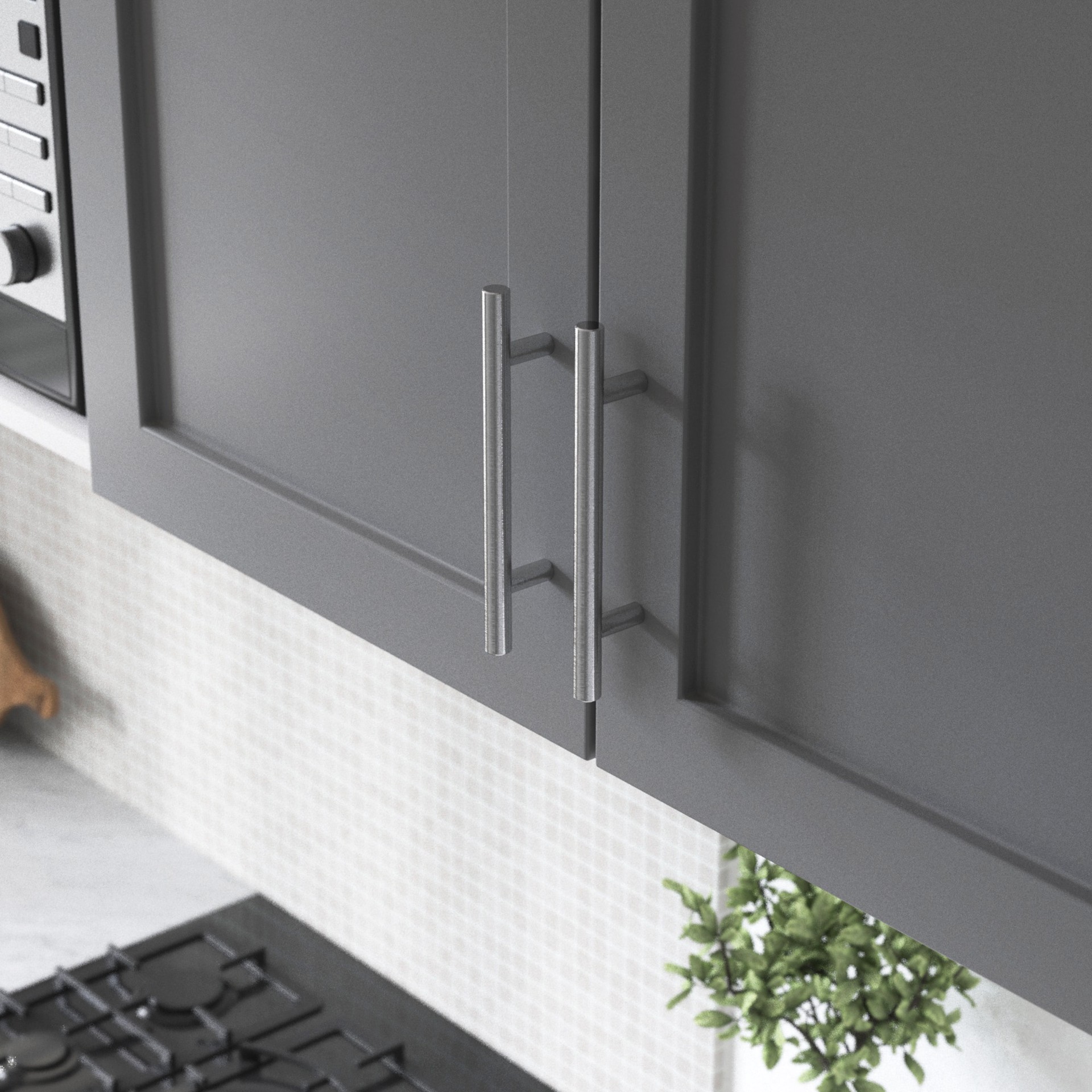 slide 4 of 6, Style Selections 3-in , 76mm Center to Center Stainless Steel Cylindrical Handle Drawer Pulls 25 -Pack, 1 ct