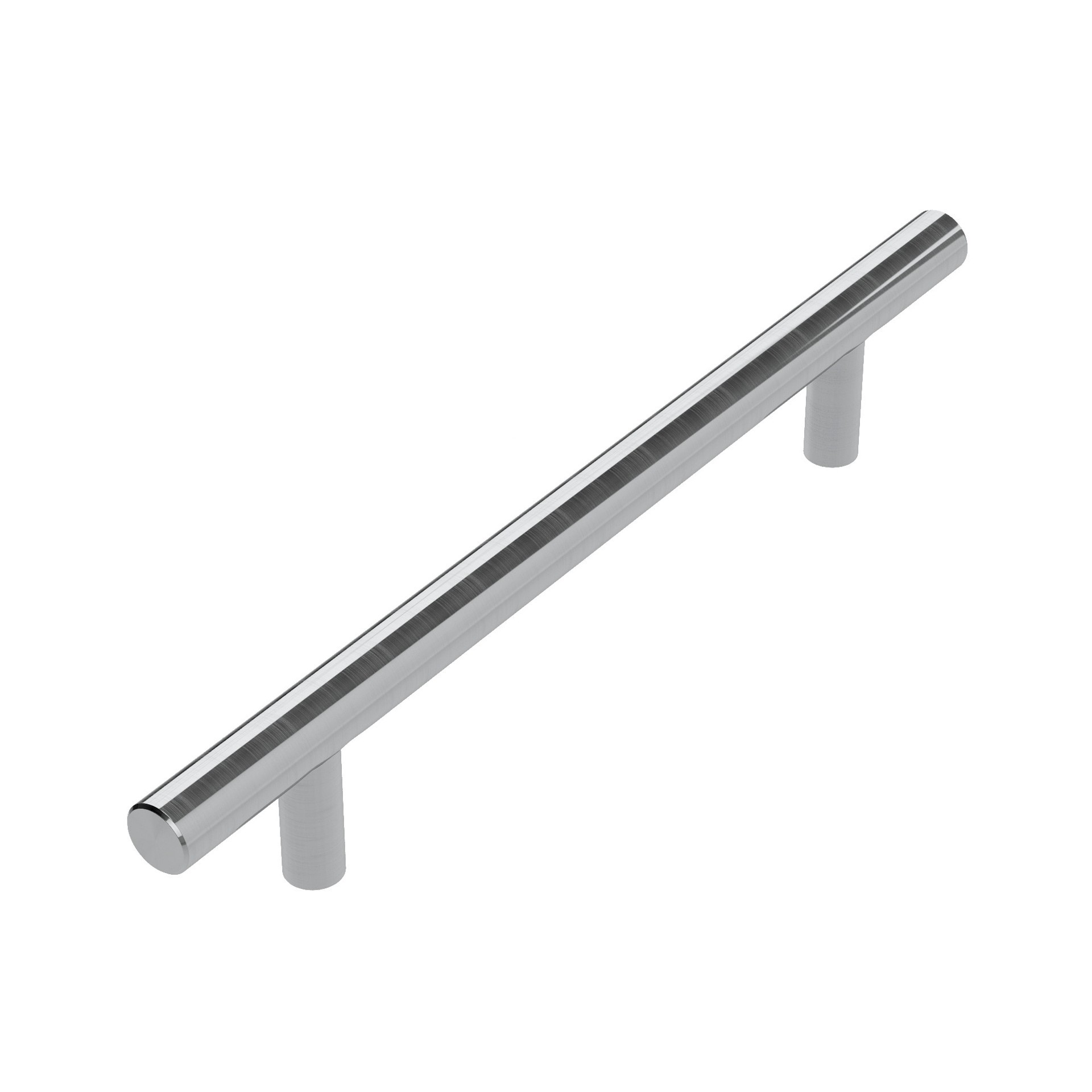 slide 2 of 6, Style Selections Demi 5-1/16-in , 128mm Center to Center Stainless Steel Cylindrical Handle Drawer Pull 25 -Pack, 1 ct