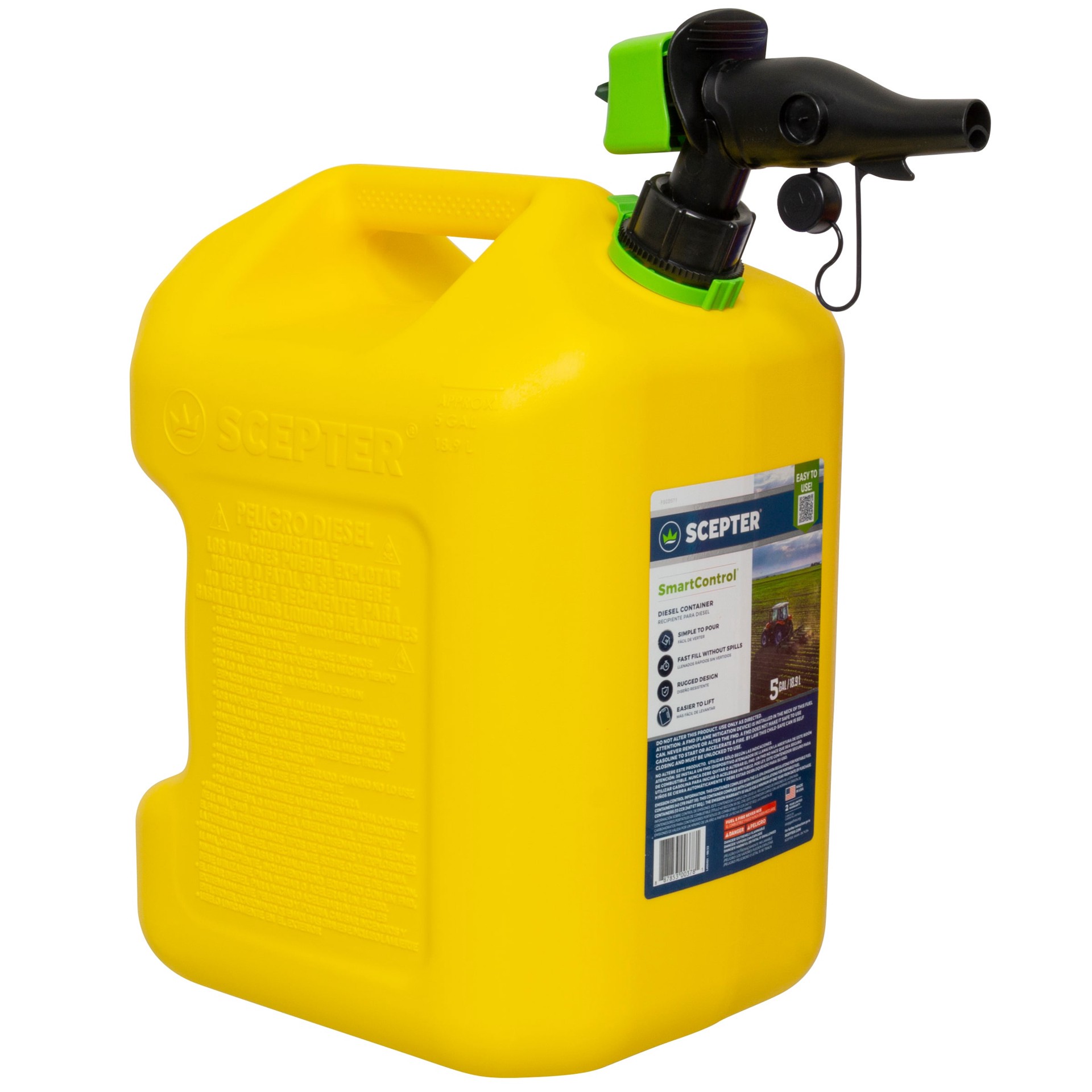 slide 3 of 3, Scepter 5-Gallon Plastic Diesel Fuel Can, 1 ct
