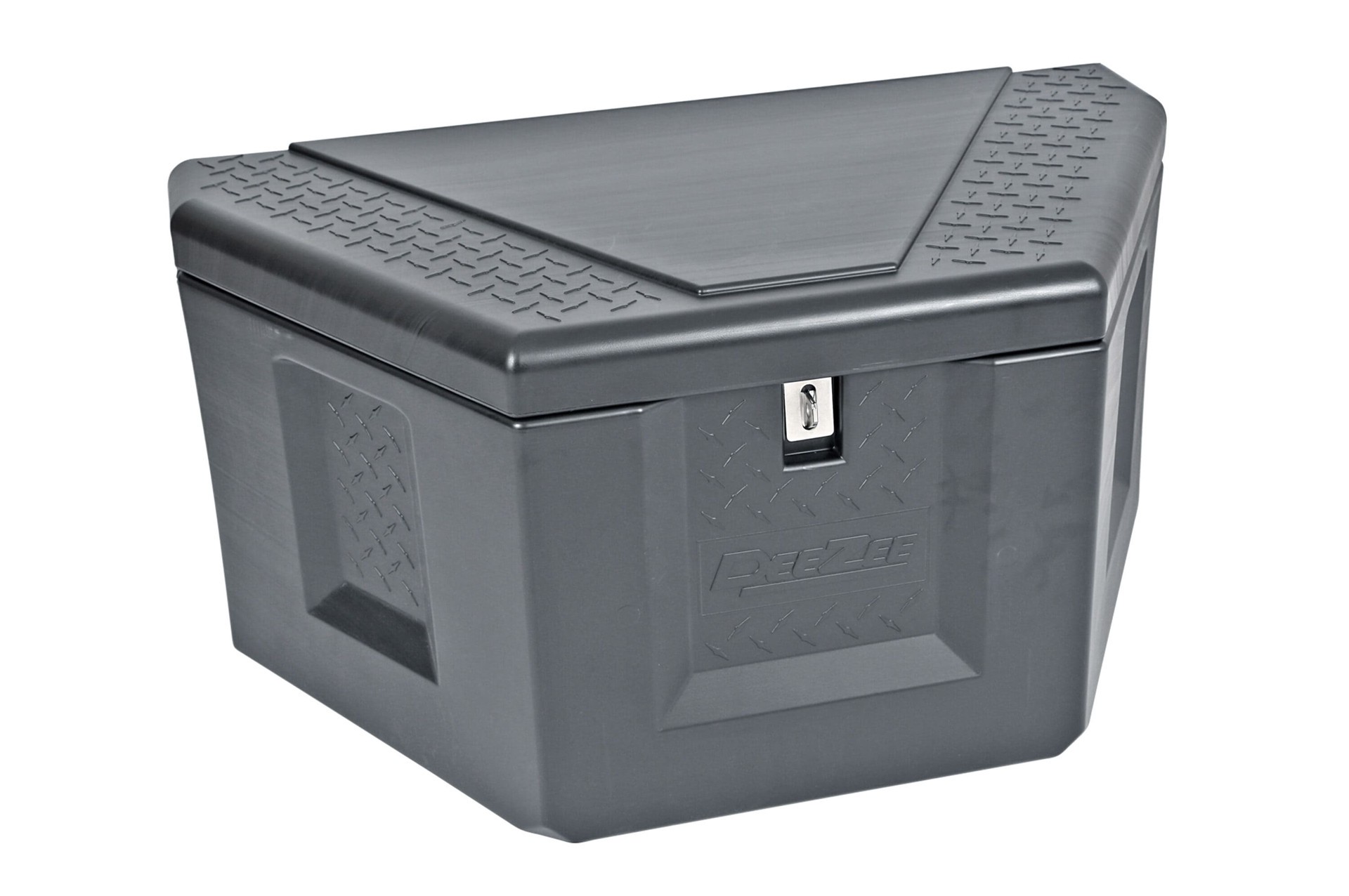 slide 1 of 6, DEE ZEE 36-in x 24-in x 18-in Black Plastic Trailer tongue Truck Tool Box, 1 ct