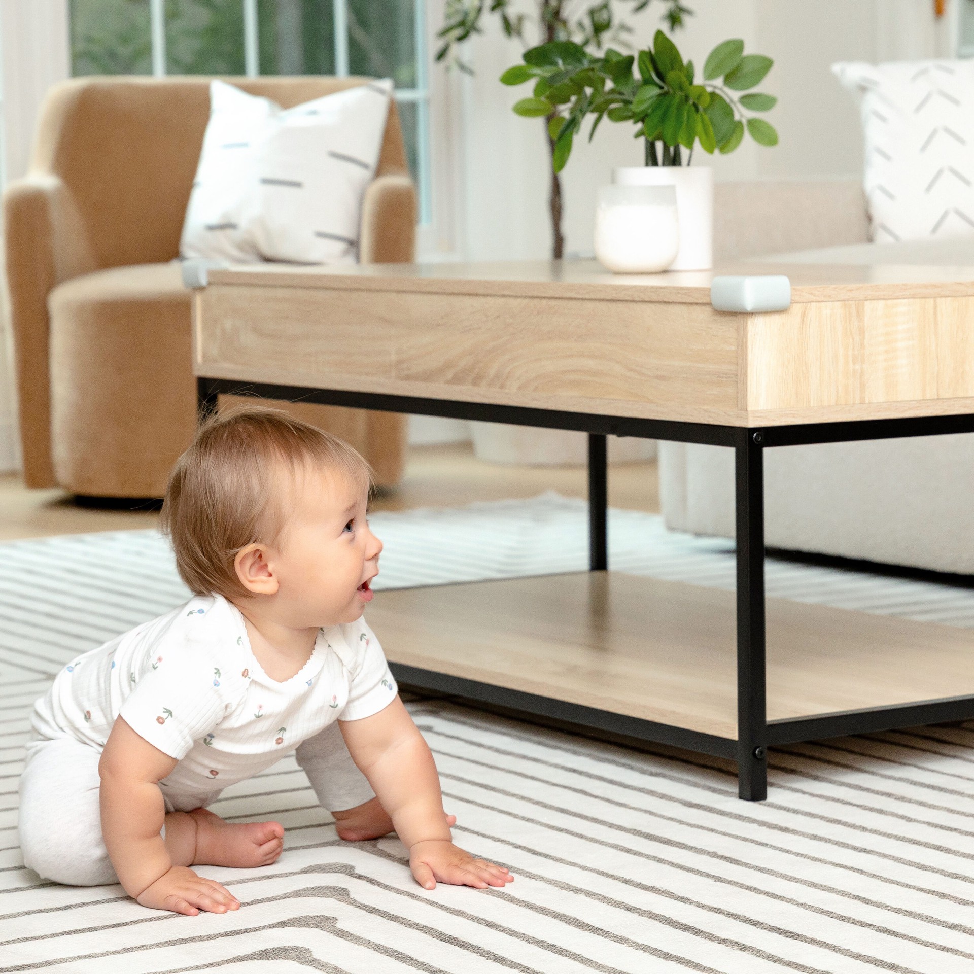 slide 6 of 6, Regalo Home Safety Large Gray Corner cushion 4 -Pack, 1 ct