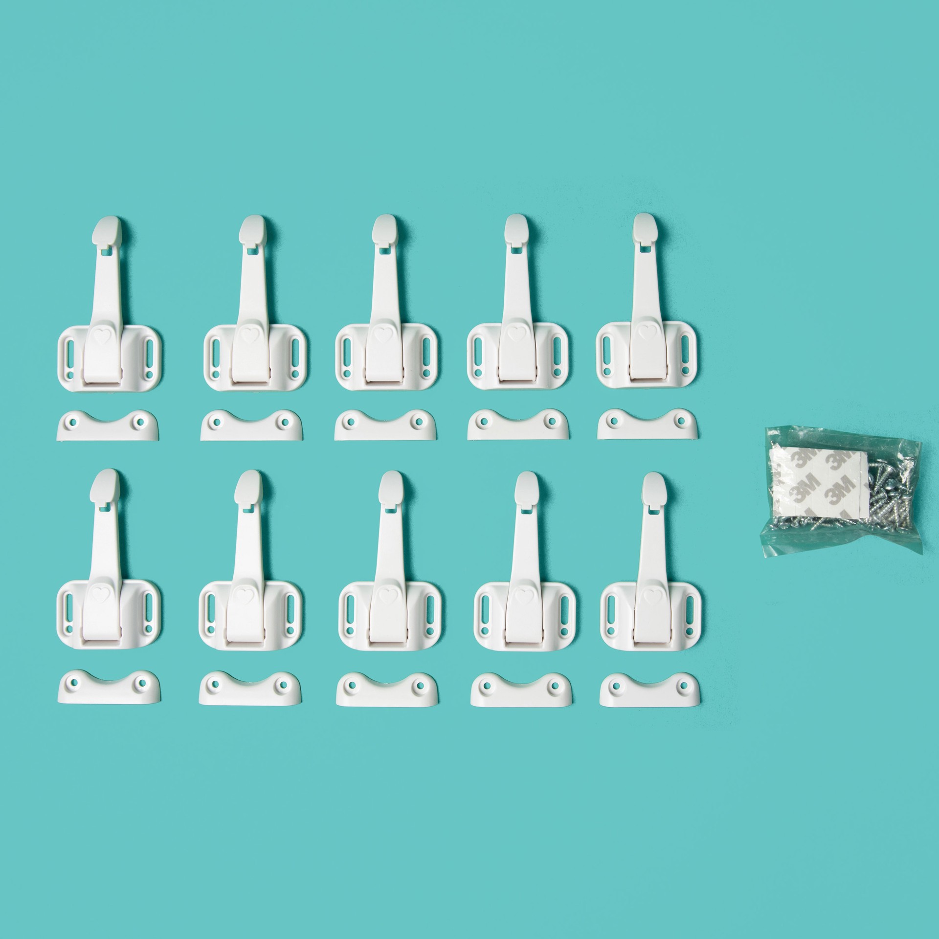 slide 2 of 6, Regalo Home Safety White Cabinet locks 12 -Pack, 1 ct