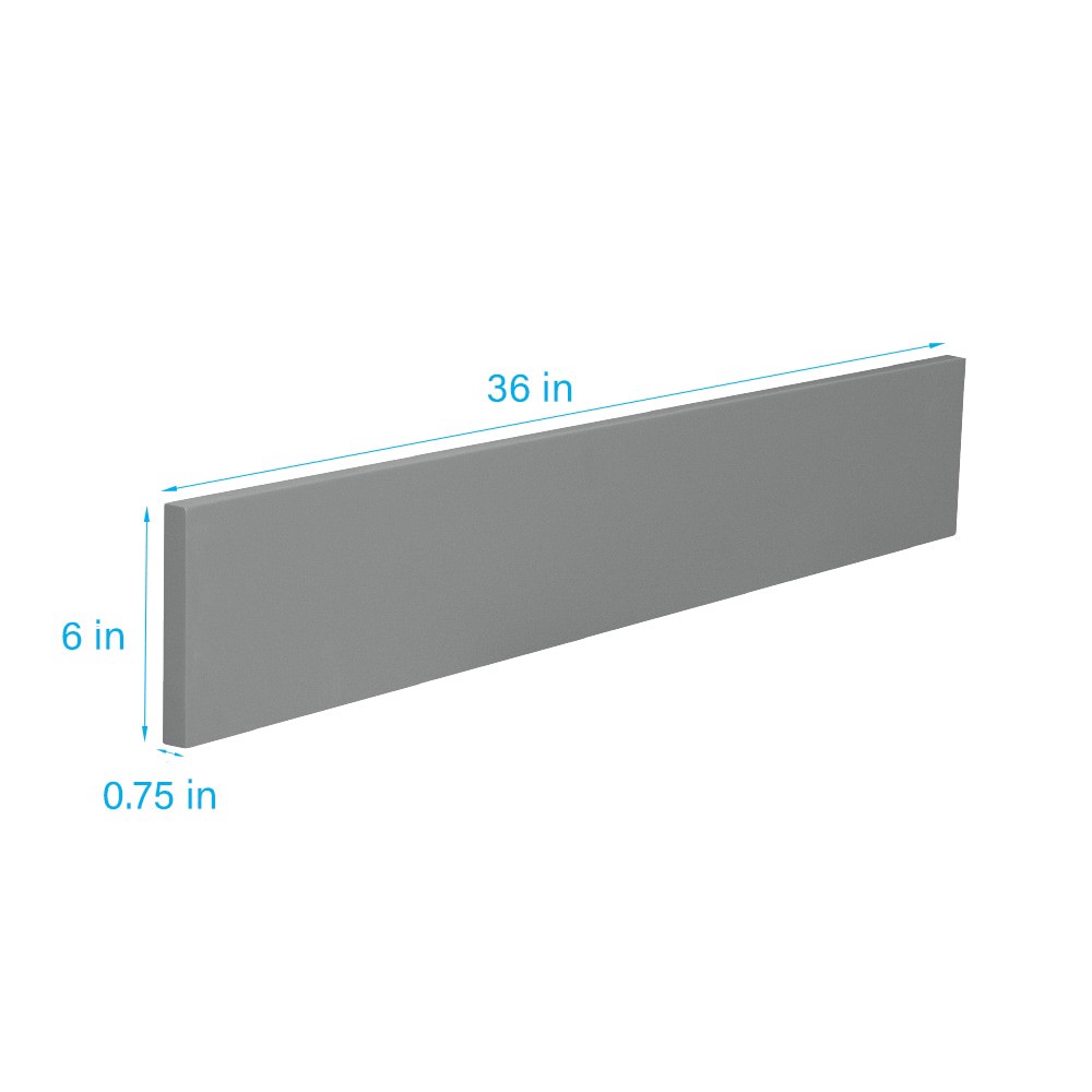 slide 3 of 6, RELIABILT Overlake Cabinet Fill Strip 6-in W x 36-in H x 0.75-in D Gray Painted, 1 ct