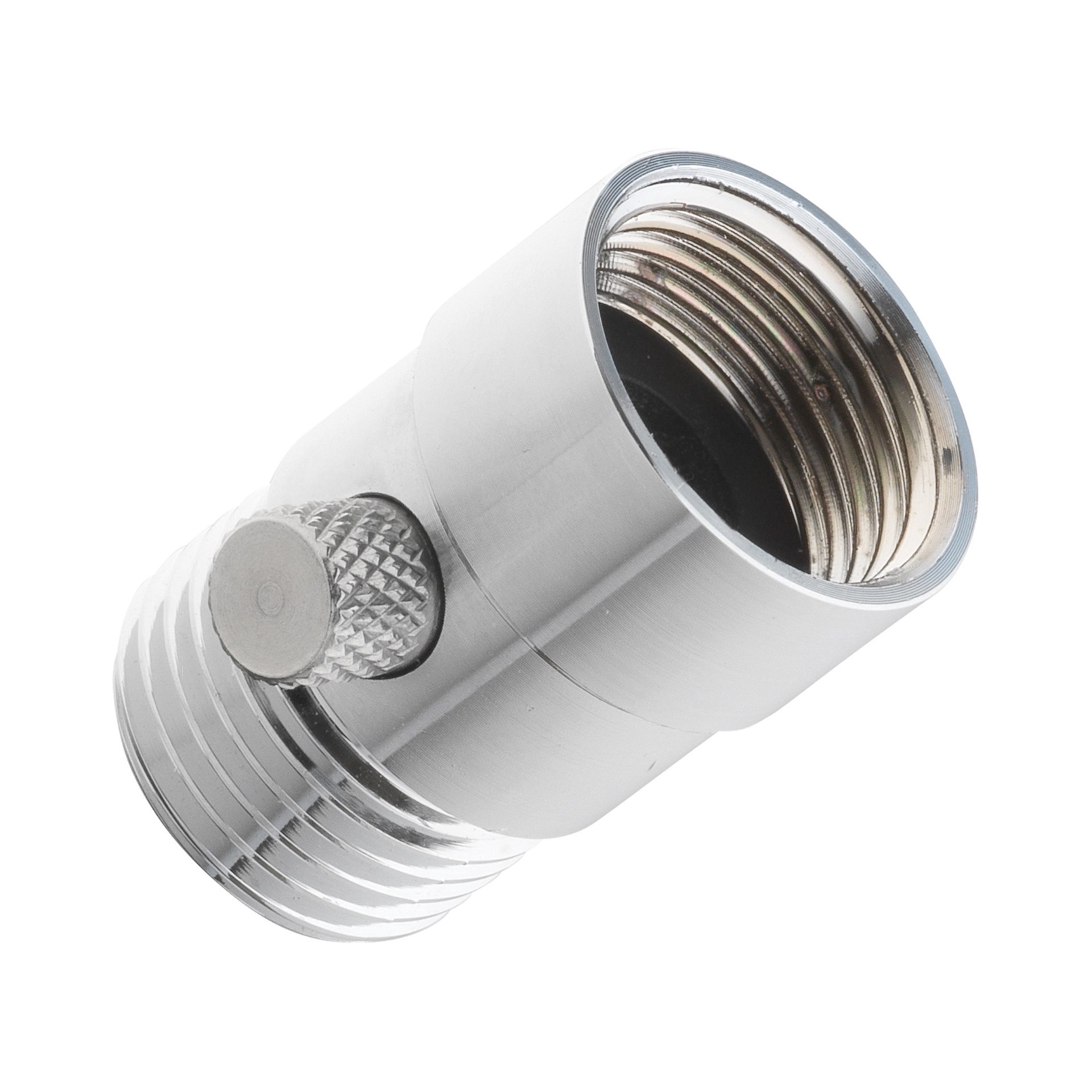 slide 3 of 4, Project Source Chrome 1.42-in Universal Shower Diverter 0.96-in -ID, 1 ct