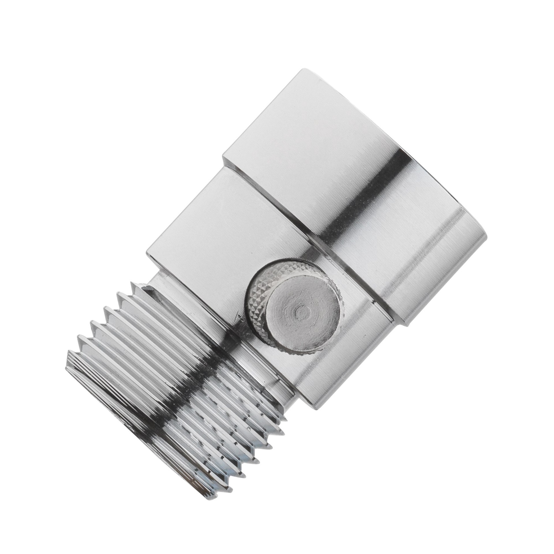 slide 4 of 4, Project Source Chrome 1.42-in Universal Shower Diverter 0.96-in -ID, 1 ct