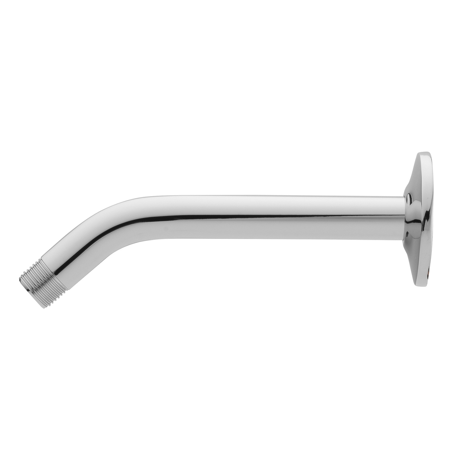 slide 3 of 5, Project Source Chrome 8-in Universal Shower Shower arm and flange 0.5-in -ID, 1 ct