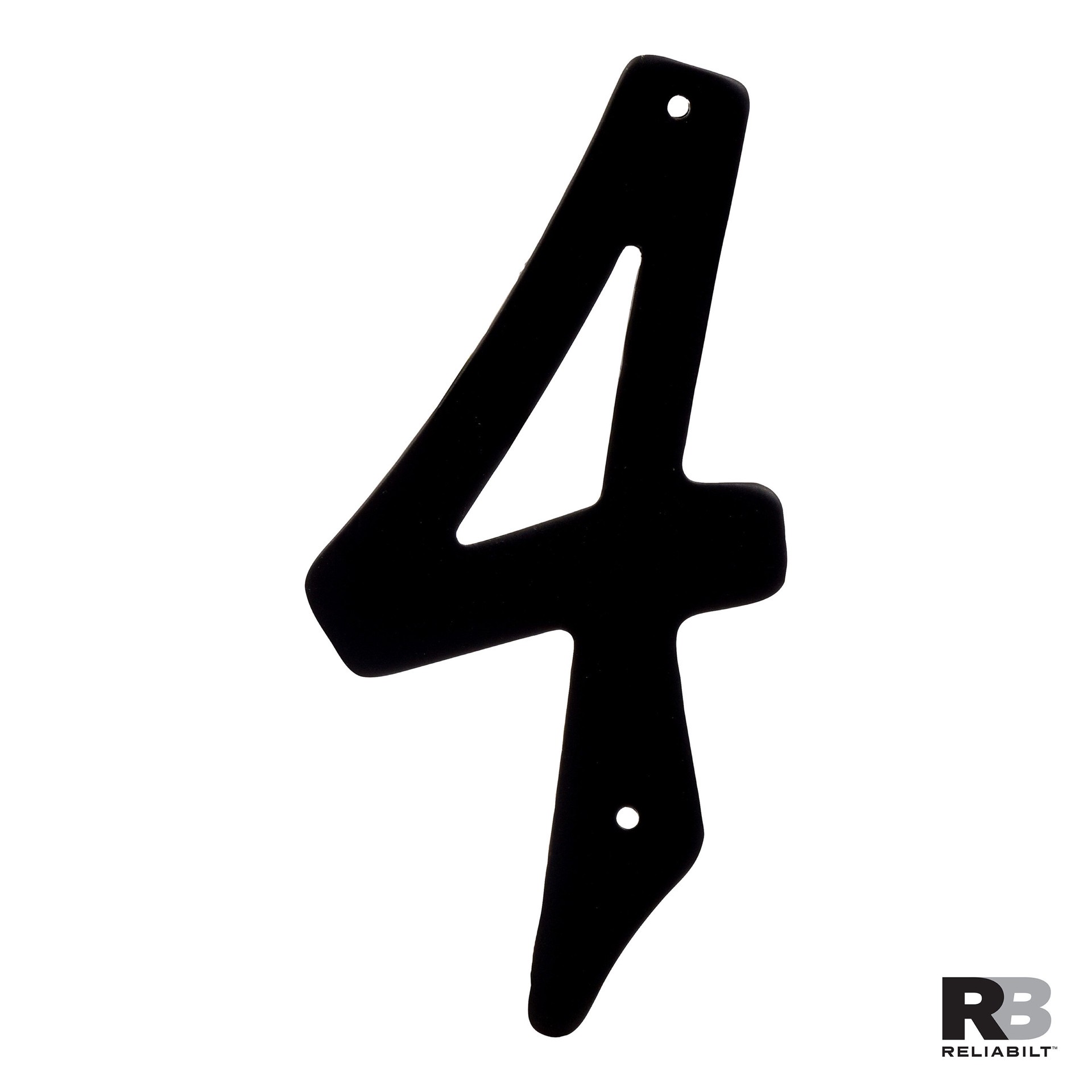slide 3 of 6, RELIABILT 4-in Black Number 4, 1 ct