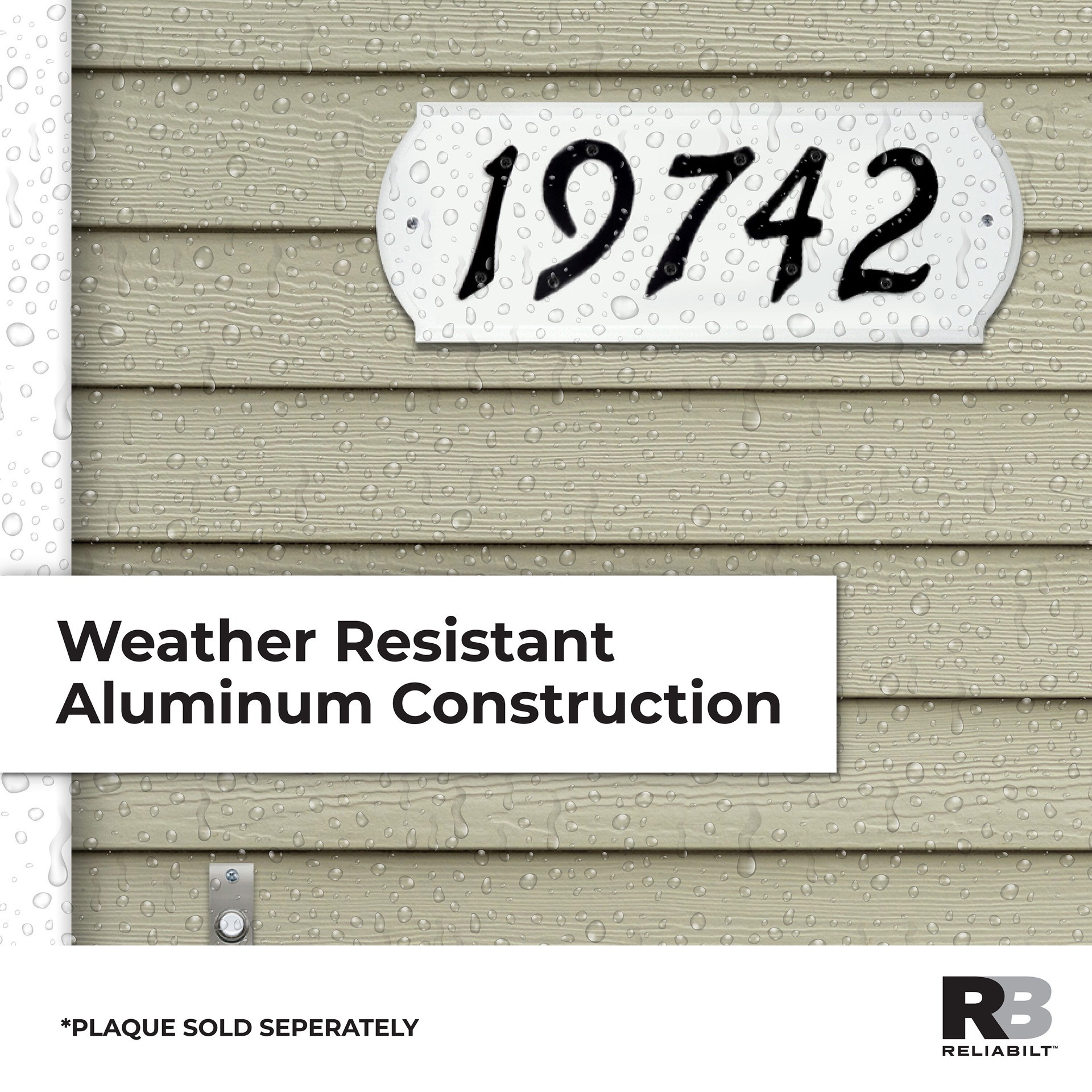 slide 5 of 6, RELIABILT 4-in Black Number 4, 1 ct