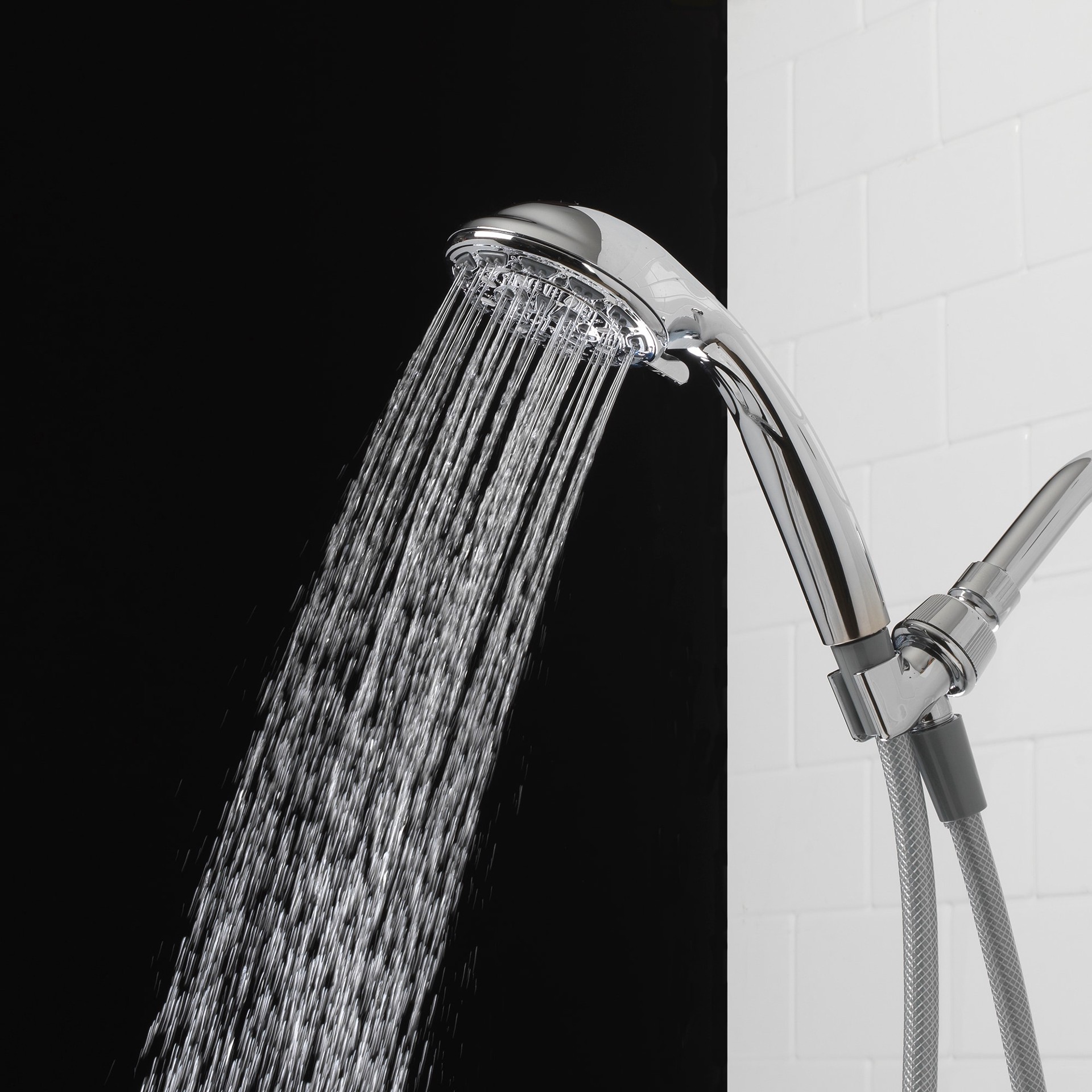 slide 4 of 6, Project Source 6 -Spray Chrome 3.5-in Round Handheld Shower Head 1.8 GPM, 1 ct