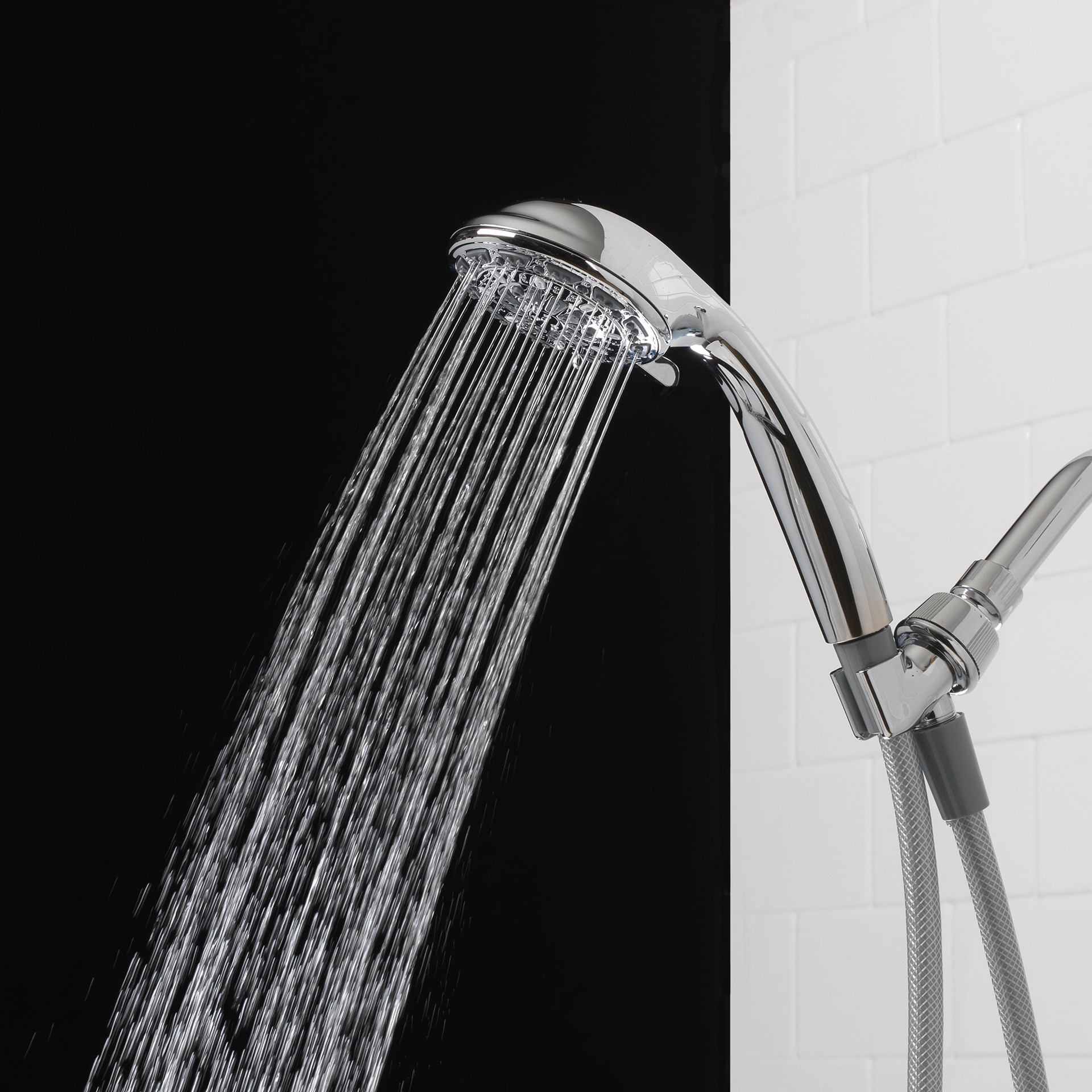 slide 5 of 6, Project Source 6 -Spray Chrome 3.5-in Round Handheld Shower Head 1.8 GPM, 1 ct