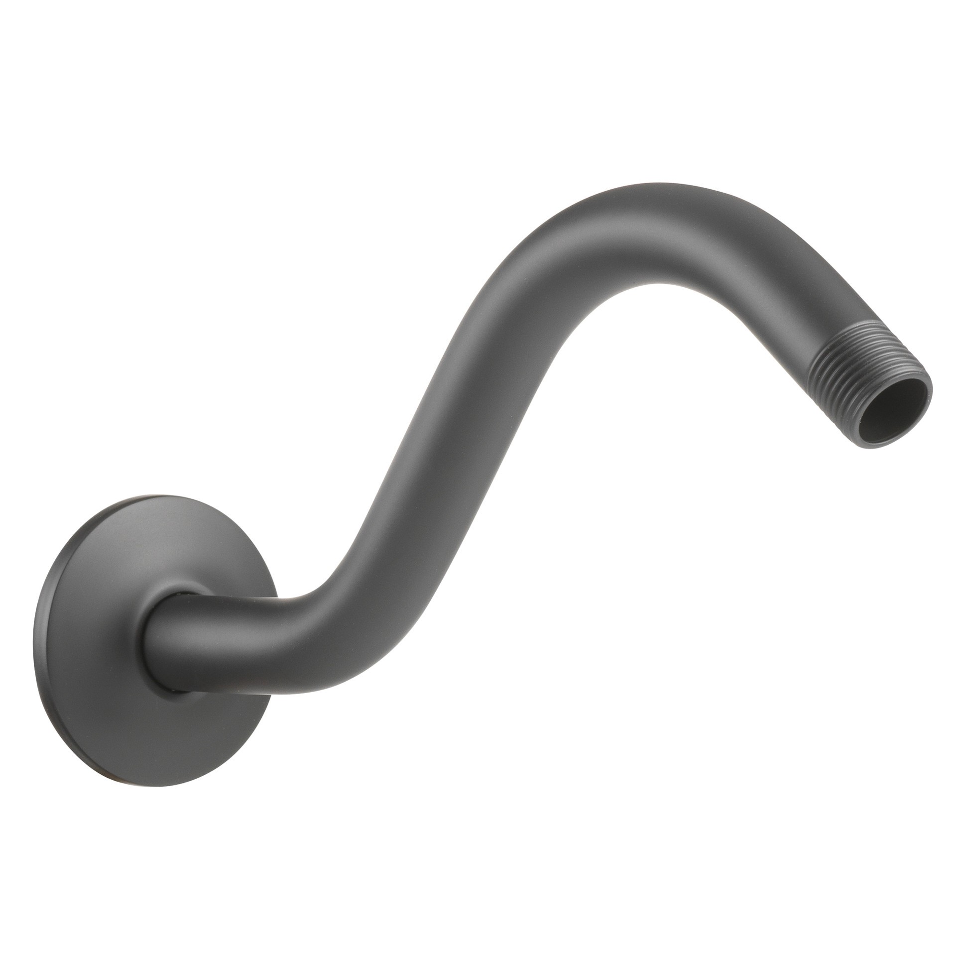 slide 2 of 5, Project Source Matte 9.25-in Universal Shower Shower arm and flange 0.5-in -ID, 1 ct