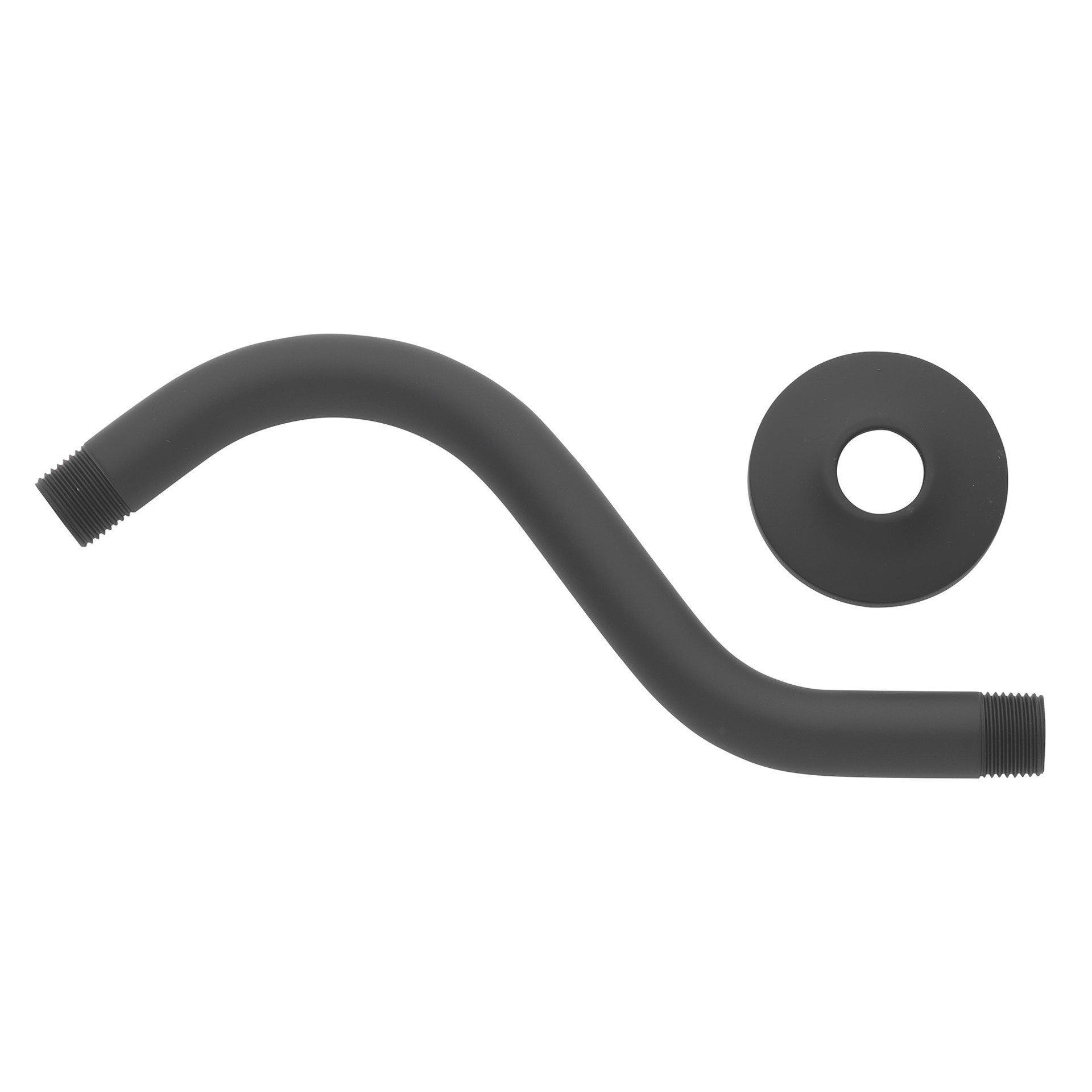 slide 4 of 5, Project Source Matte 9.25-in Universal Shower Shower arm and flange 0.5-in -ID, 1 ct