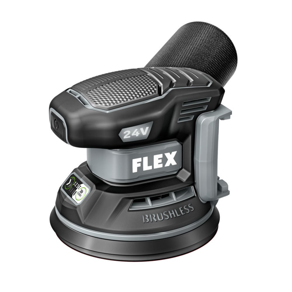 slide 1 of 6, FLEX 24-Volt Brushless Variable Speed Random orbital Cordless Sander with Dust Management (Battery Not Included), 1 ct