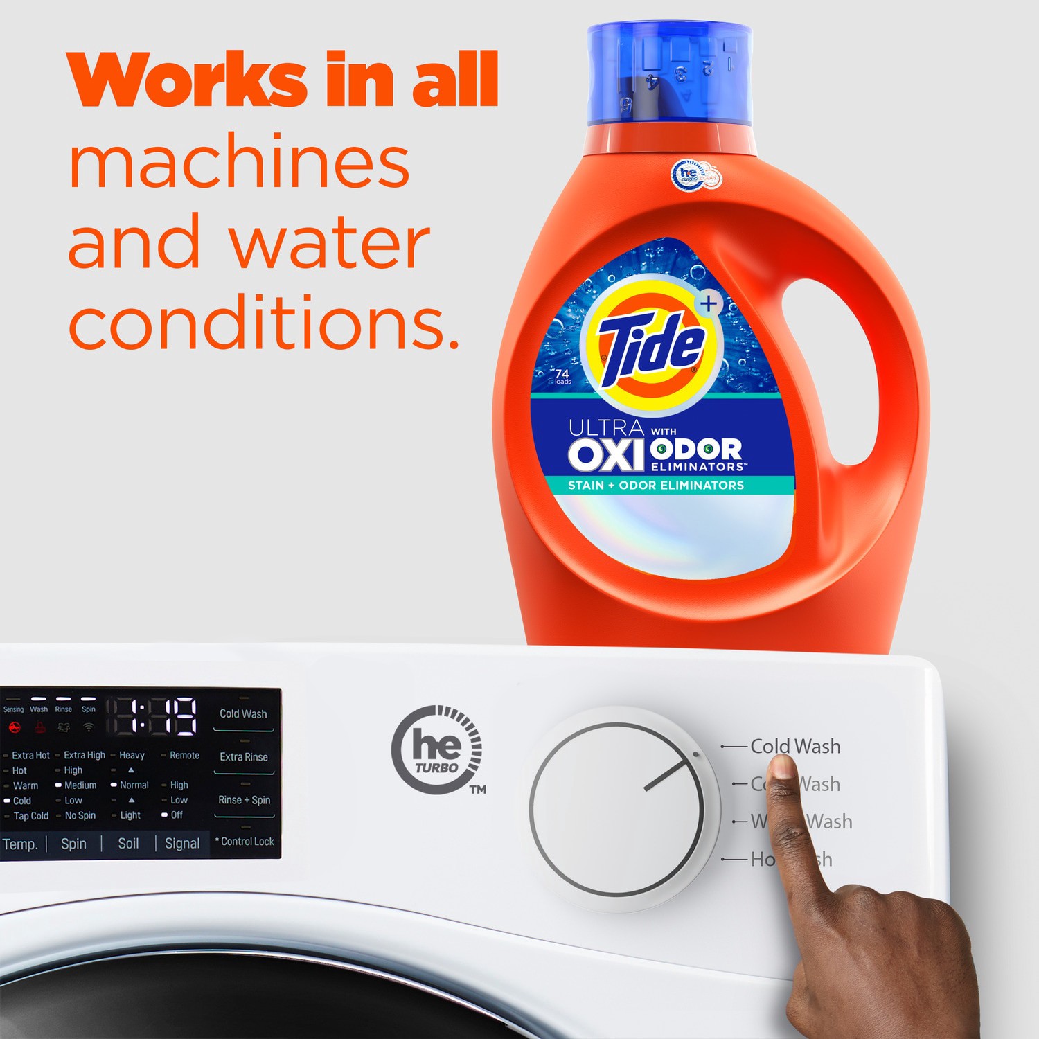 slide 4 of 6, Tide Ultra with Odor Eliminators Original HE Laundry Detergent 94 Loads 146 -fl oz, 1 ct