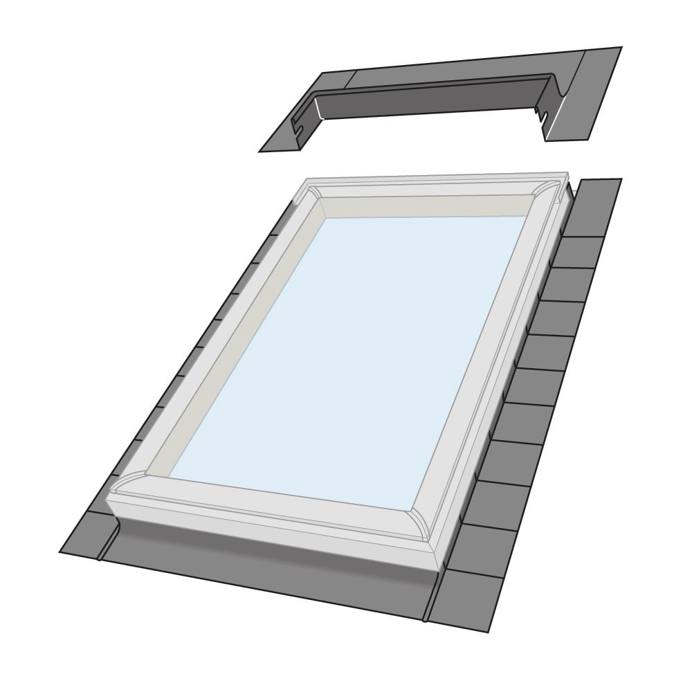 slide 4 of 6, VELUX 30.06-in x 54.44-in Deck mount skylight flashing kit, 1 ct