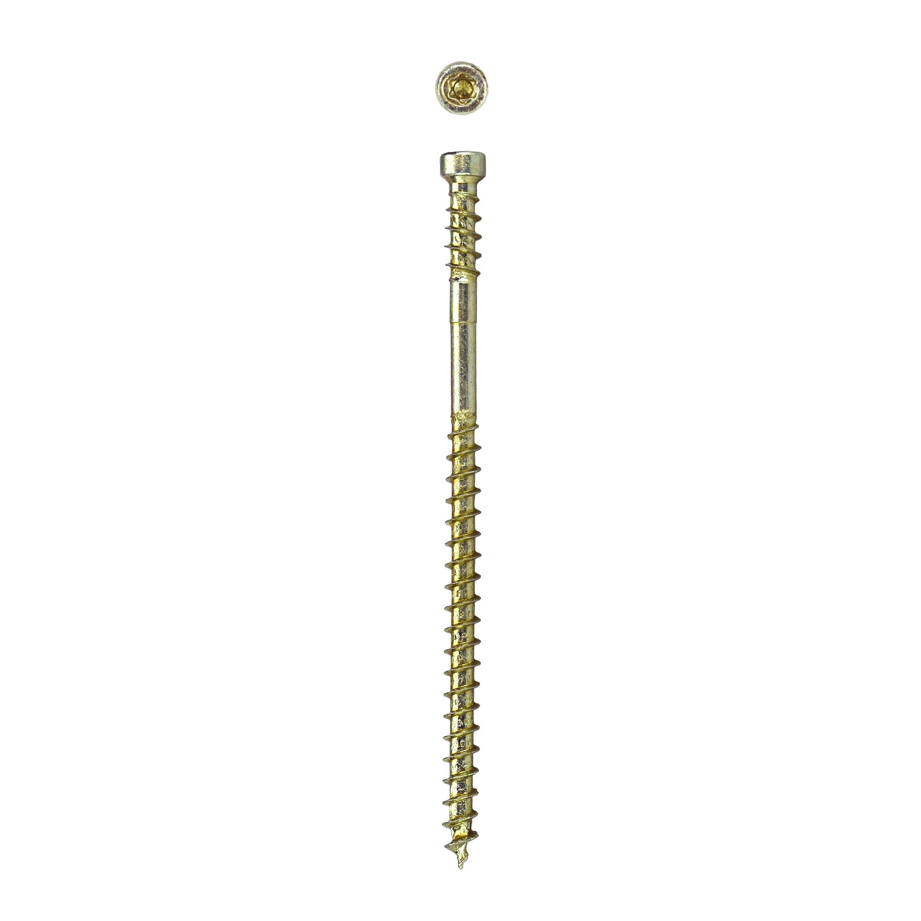 slide 2 of 6, SPAX PowerTrim #8 x 3-1/8-in Double-barrier Exterior Trim screws ( 100 -Per Box ), 1 ct