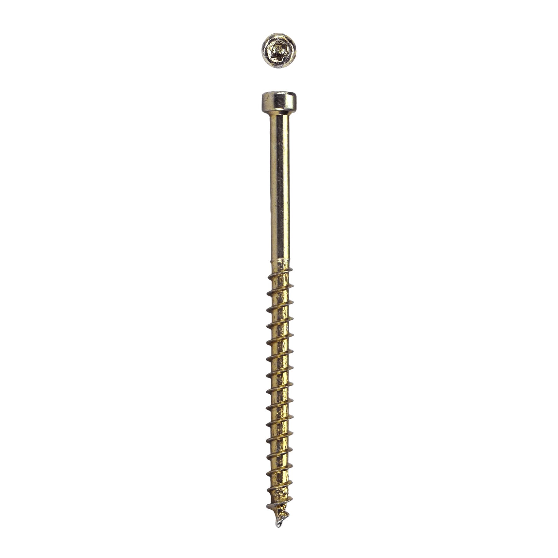 slide 2 of 6, SPAX PowerTrim #8 x 2-1/2-in Double-barrier Exterior Trim screws ( 100 -Per Box ), 1 ct