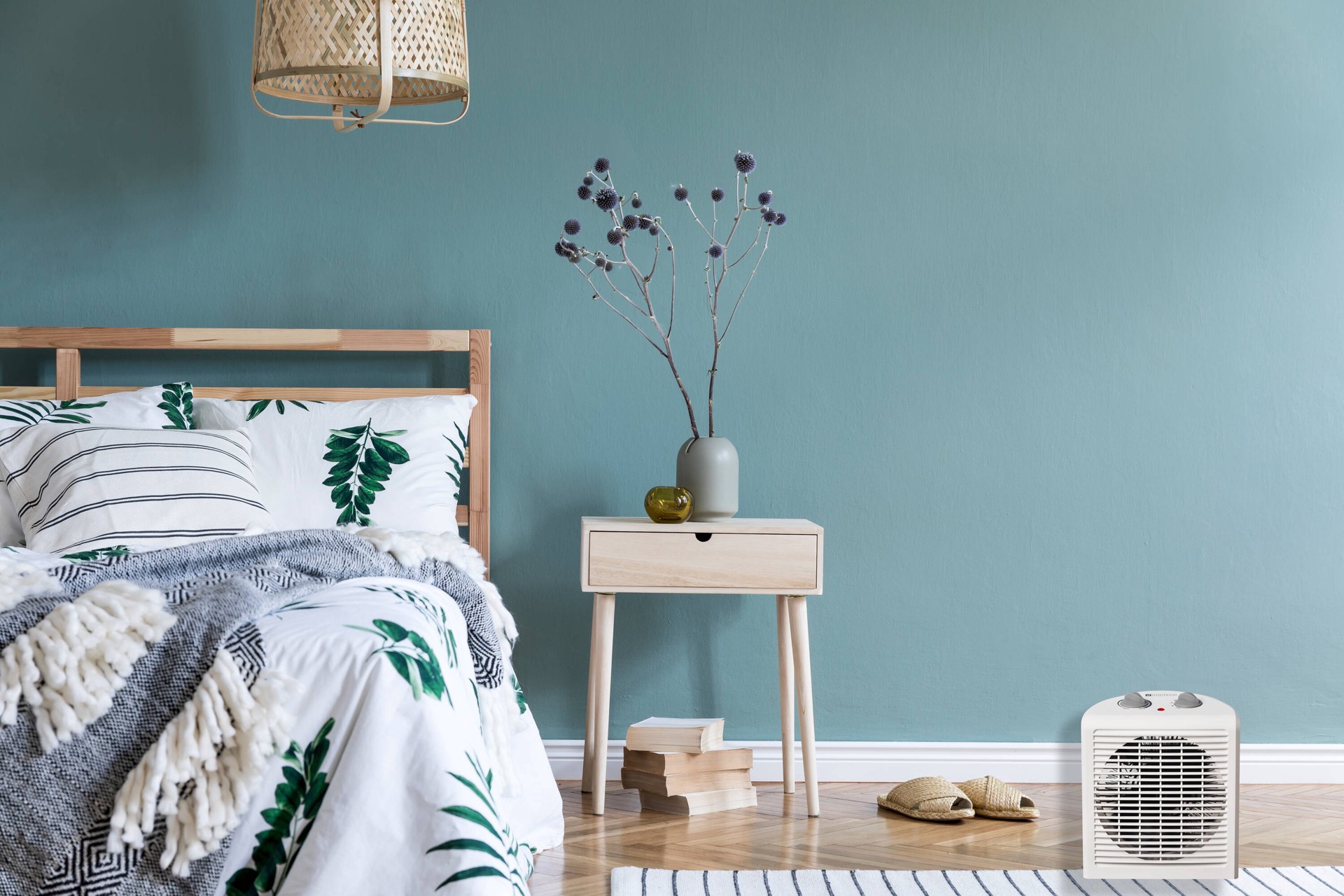 slide 2 of 6, Utilitech 1500 -Watt Fan Compact personal Indoor Electric Space Heater with Thermostat, 1 ct