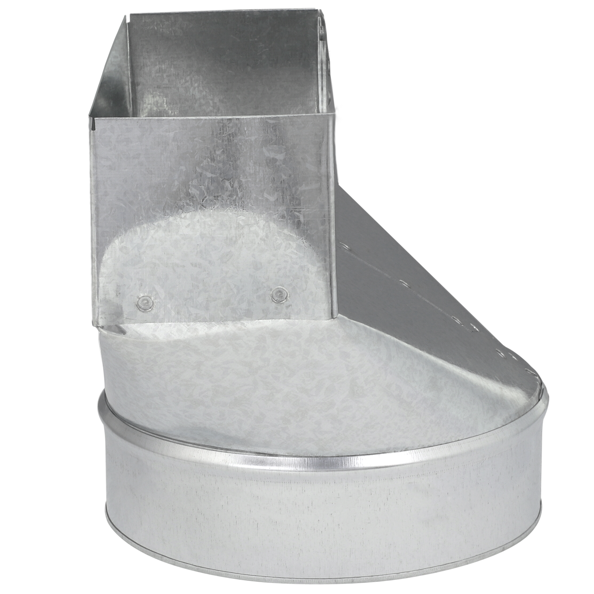 slide 3 of 6, IMPERIAL 7-in 30 Gauge Galvanized steel Round Straight stack Duct boot, 1 ct