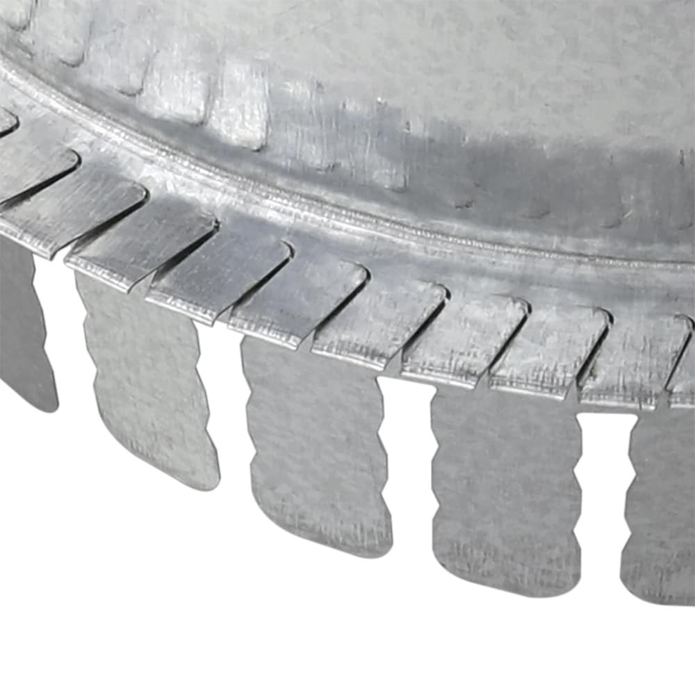slide 6 of 6, IMPERIAL 14-in 30 Gauge Galvanized steel Round Ductboard Duct starting collar, 1 ct