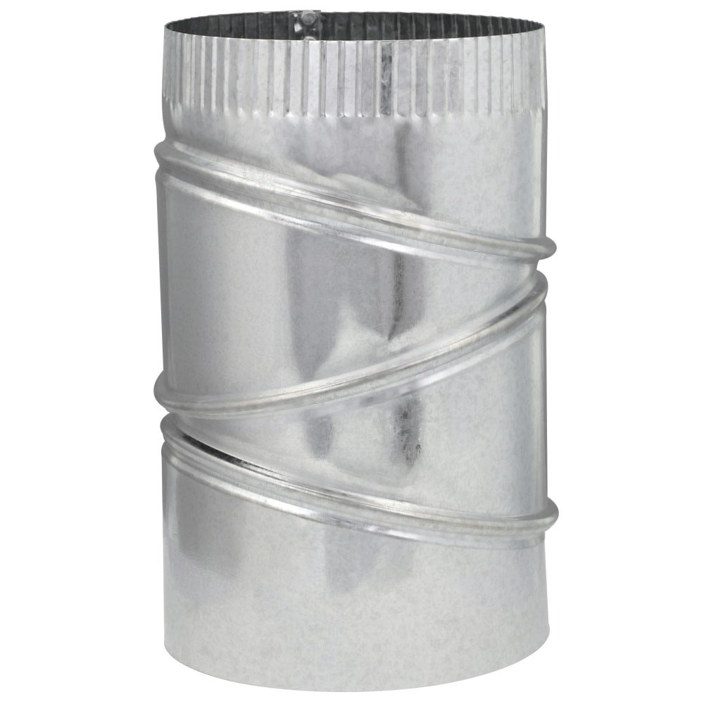 slide 5 of 6, IMPERIAL 6-in 30 Gauge Galvanized steel Round Adjustable 90 degree Duct elbow 8 -Pack, 1 ct