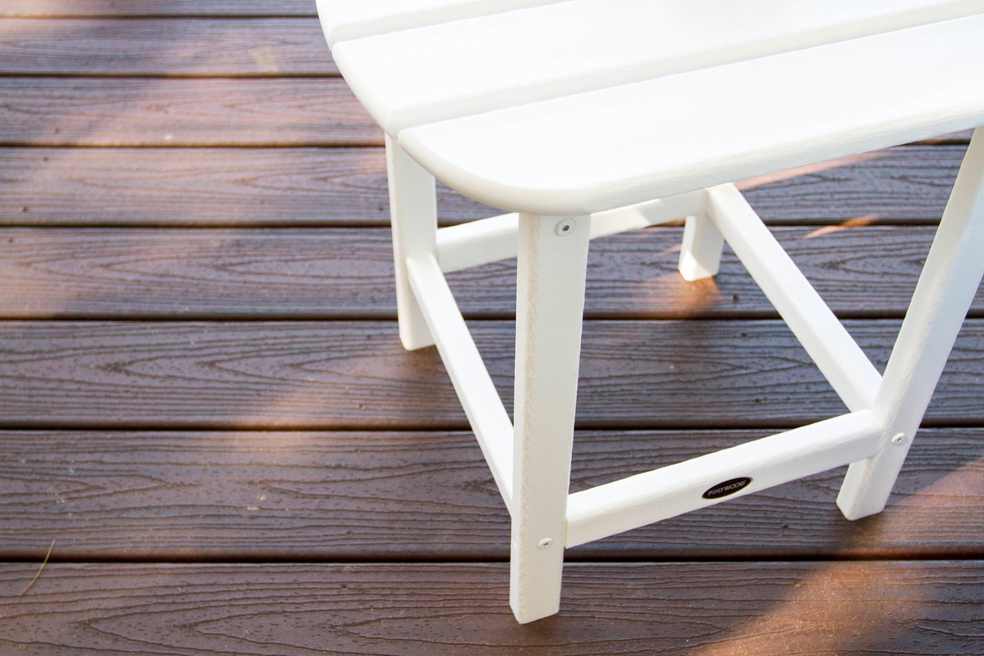 slide 5 of 6, POLYWOOD South Beach Oval Outdoor End Table 15.13-in W x 19.12-in L, 1 ct