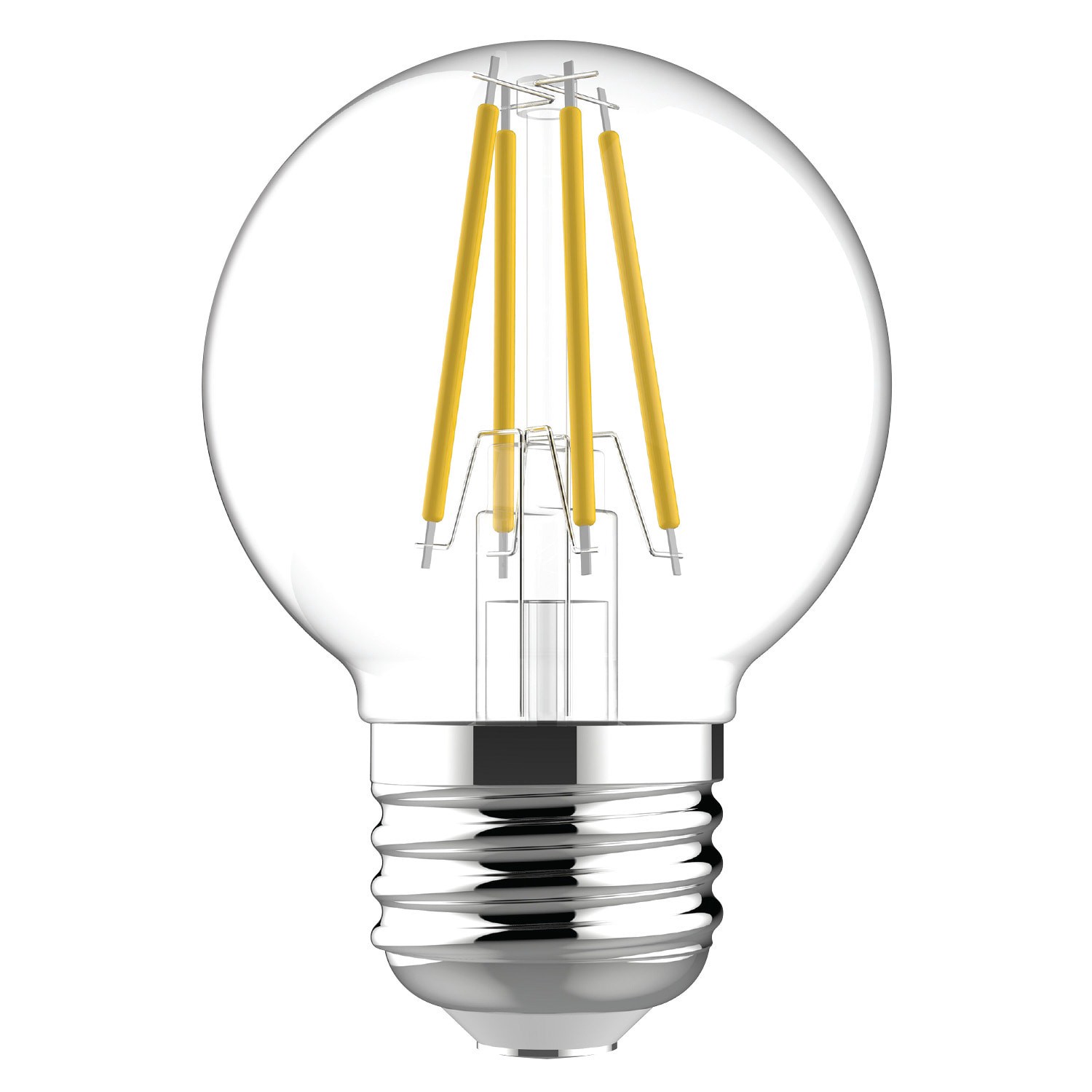 slide 3 of 6, GE 60 -Watt EQ G16.5 Soft white Medium base (E-26) Dimmable LED Decorative Light Bulb 2 -Pack, 1 ct