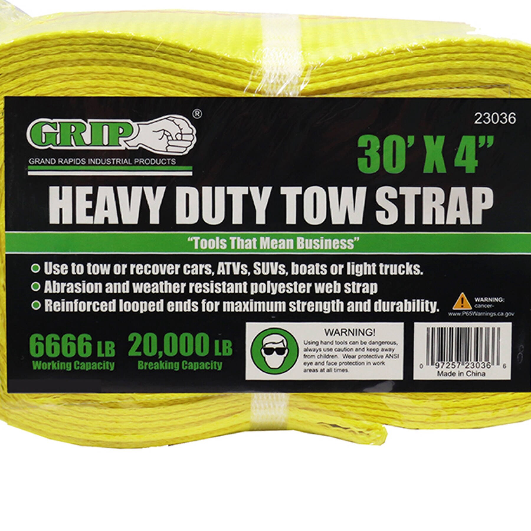 slide 3 of 5, Grip-on Tools 30-ft Polypropylene Strap High wind and seismic, 1 ct