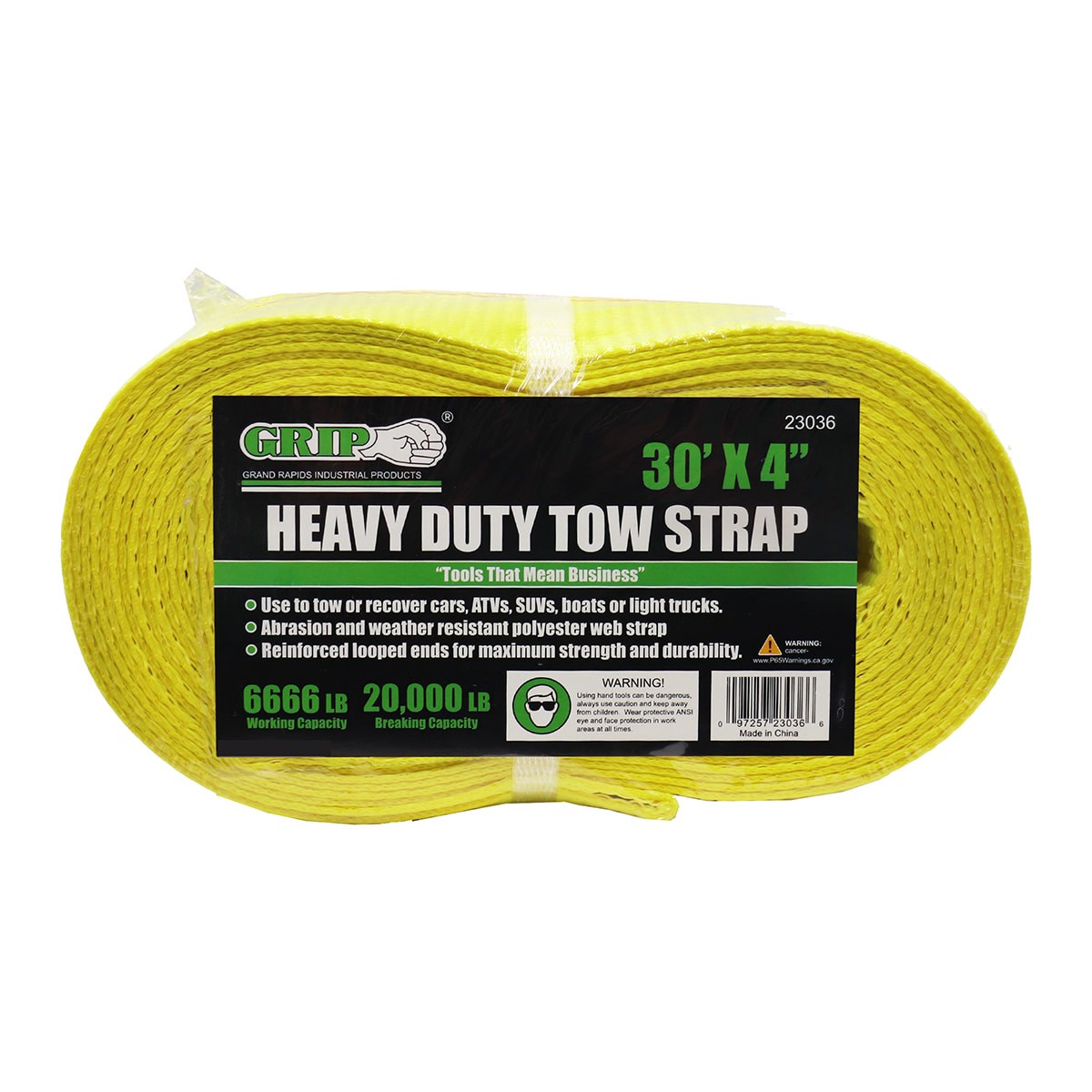slide 5 of 5, Grip-on Tools 30-ft Polypropylene Strap High wind and seismic, 1 ct